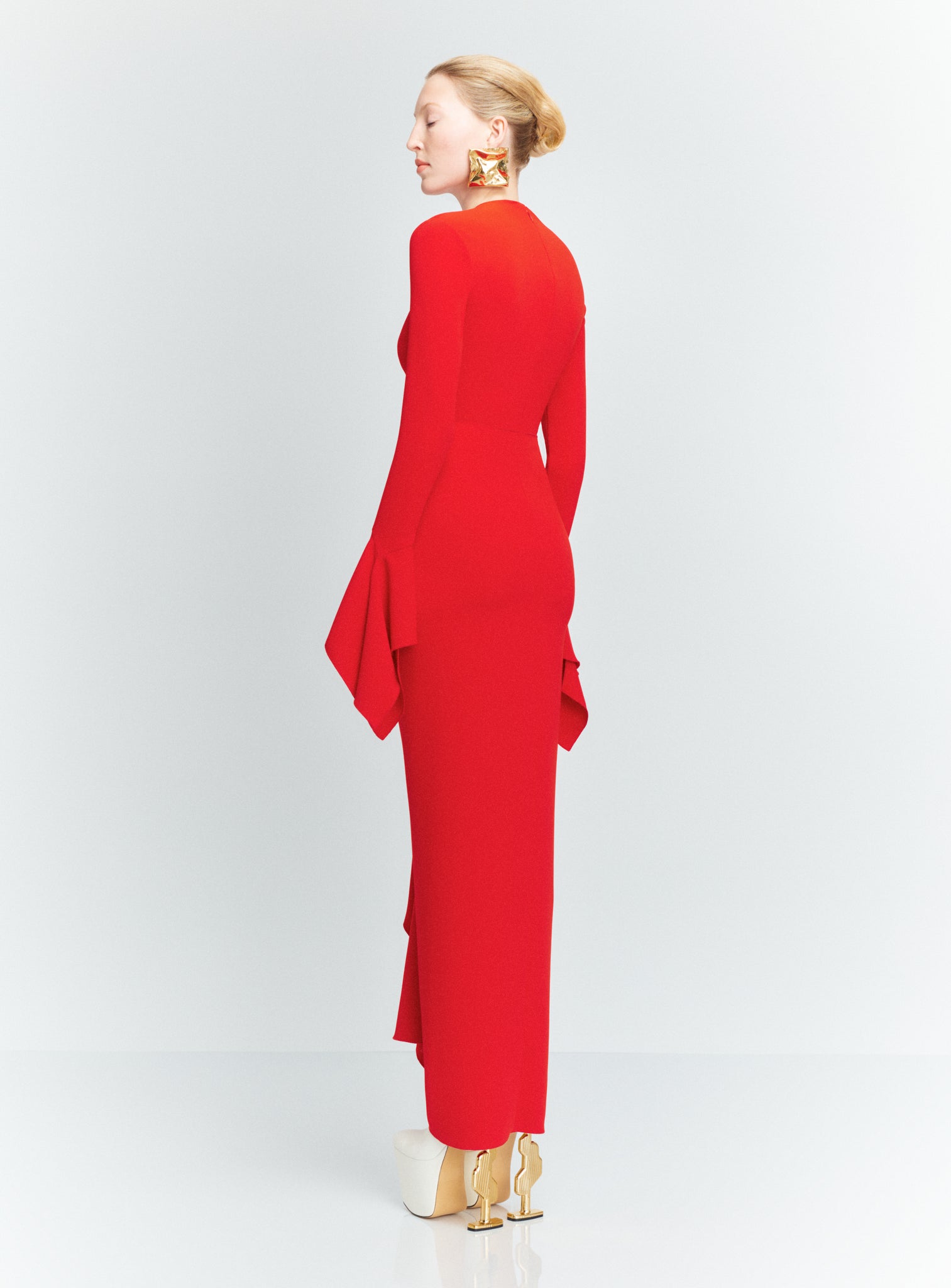 The Della Maxi Dress in Red