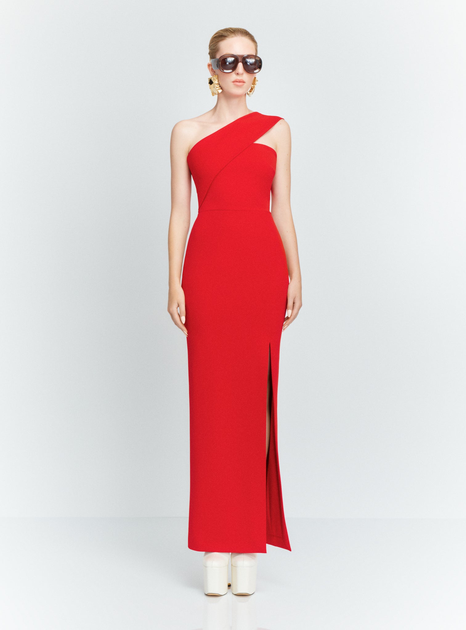 The Lois Maxi Dress in Red