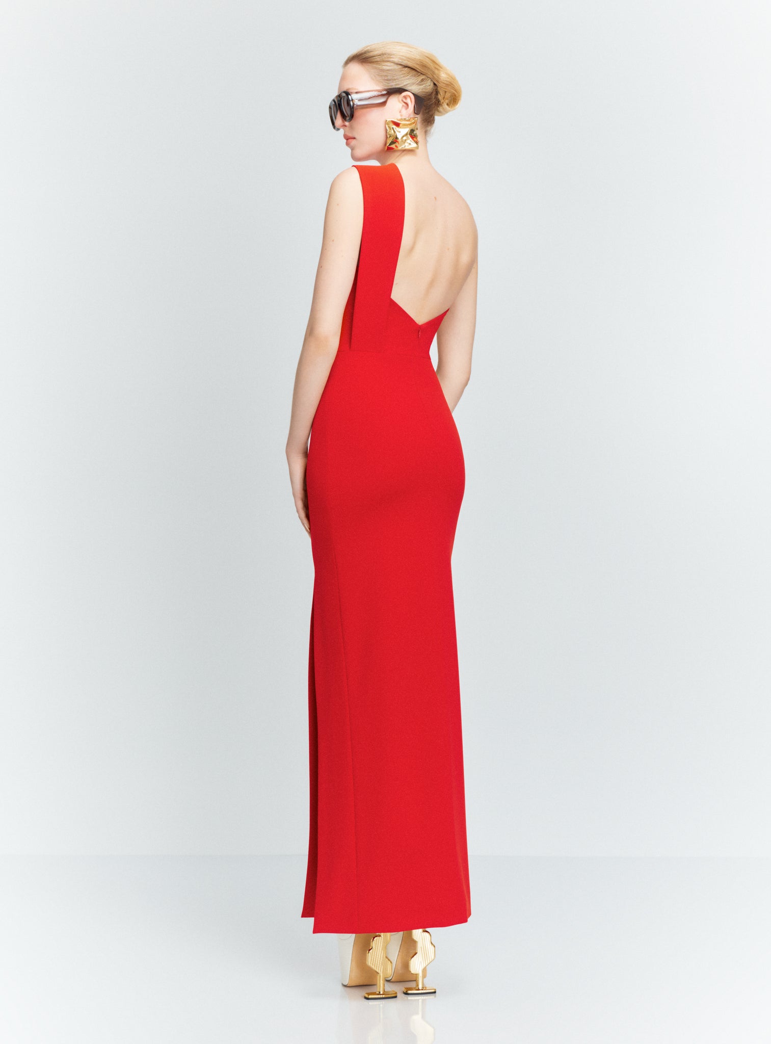 The Lois Maxi Dress in Red