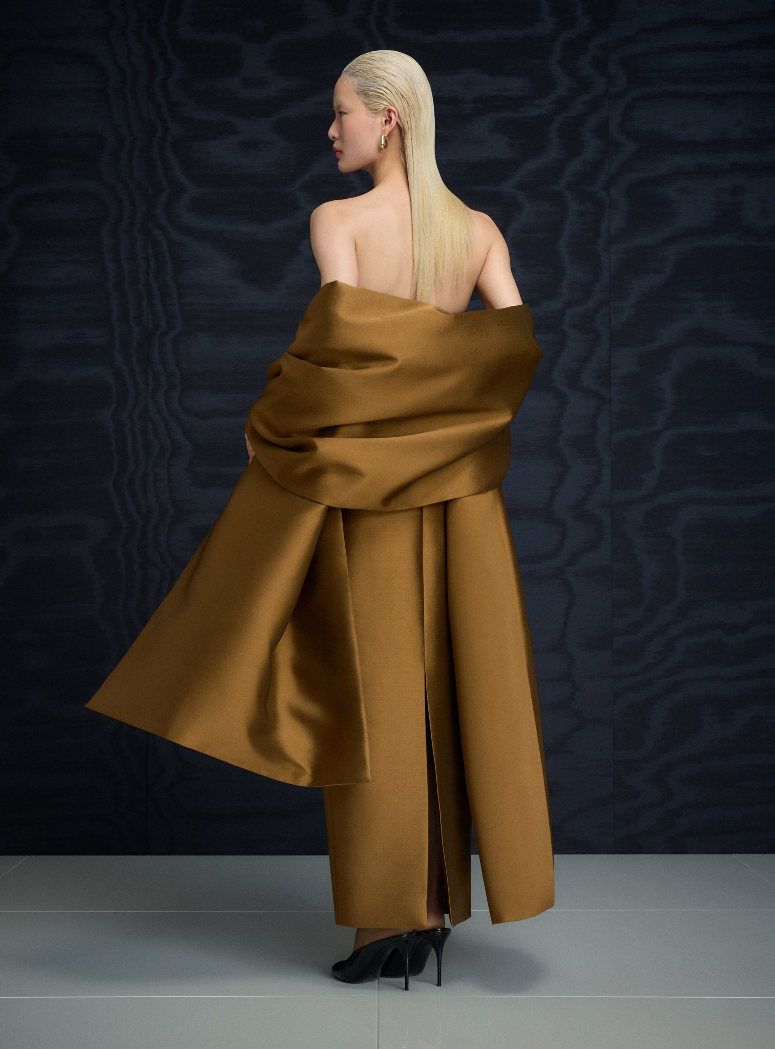 The Renee Midaxi Dress in Gold