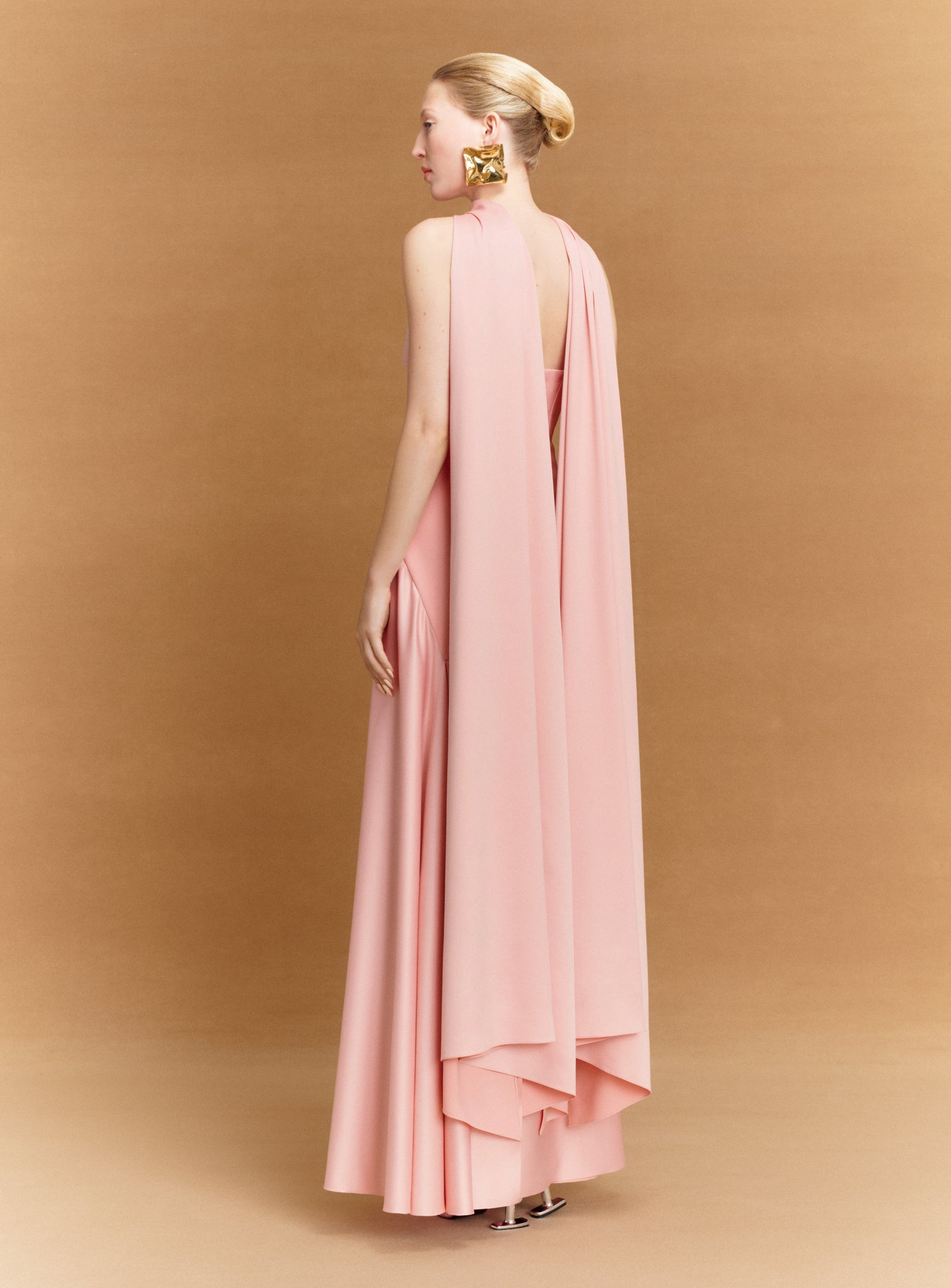 The Cece Maxi Dress in Putty Pink