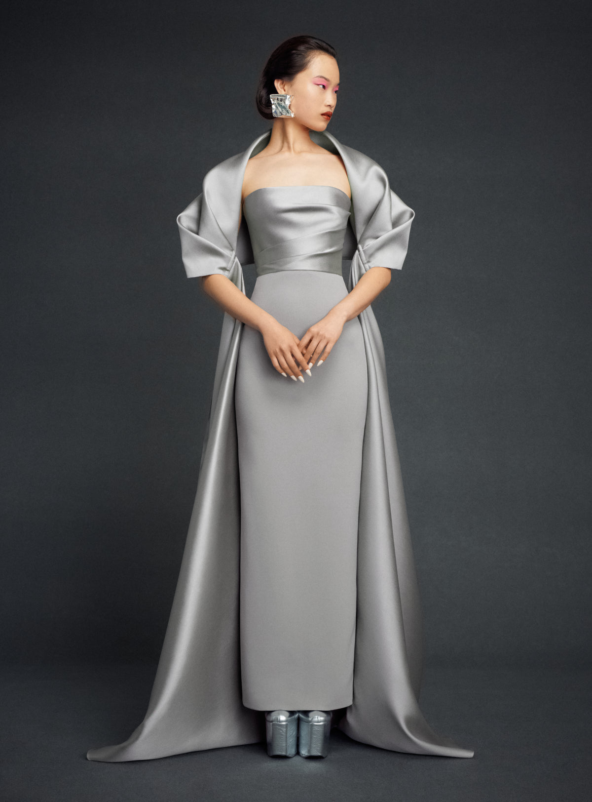 The Vera Maxi Dress in Pewter