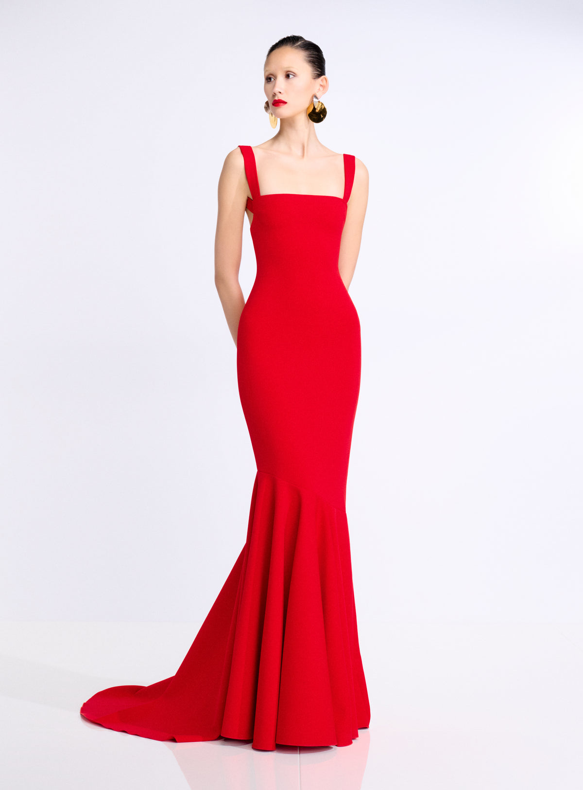 The Lottie Maxi Dress in Red