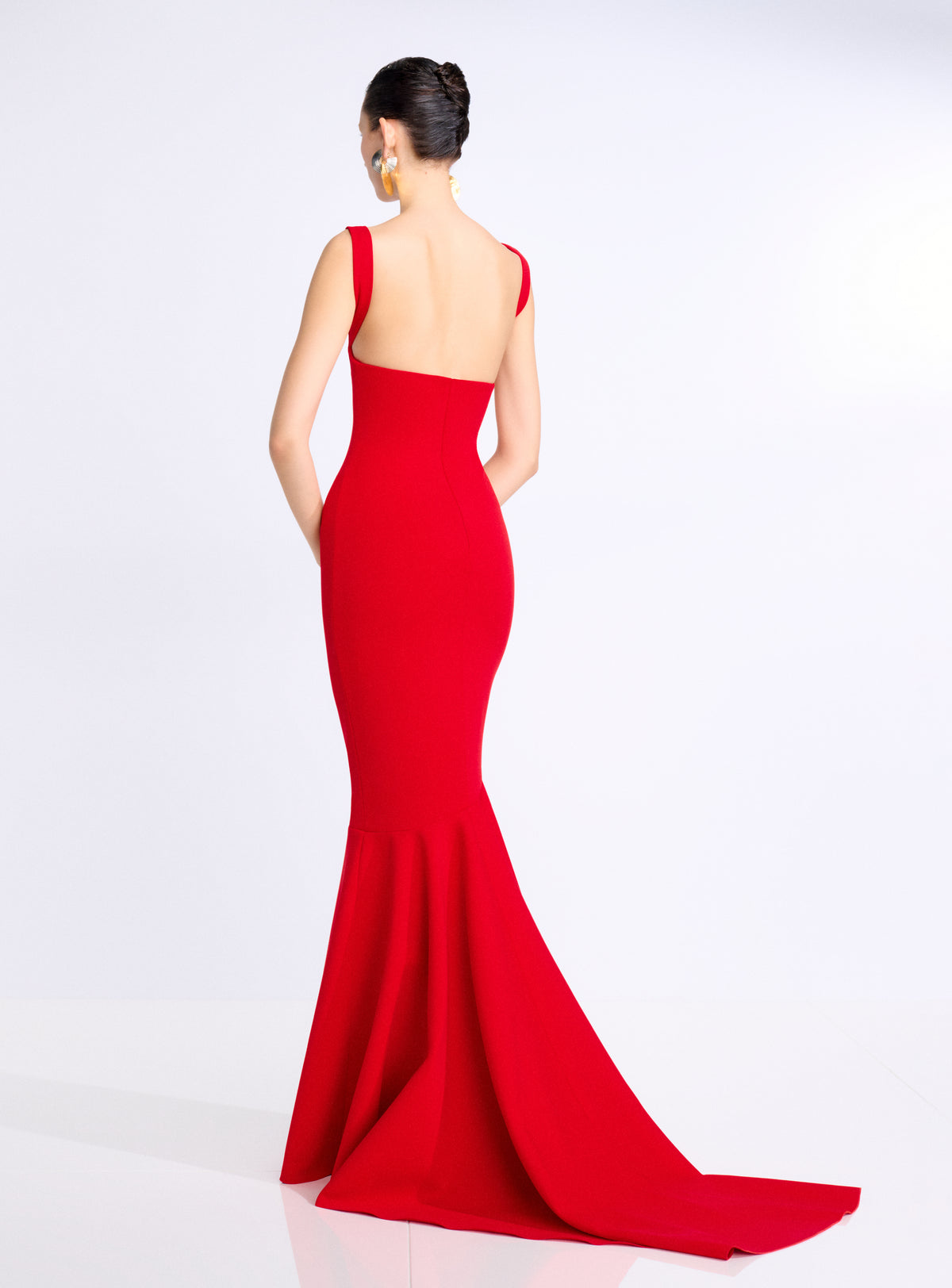 The Lottie Maxi Dress in Red