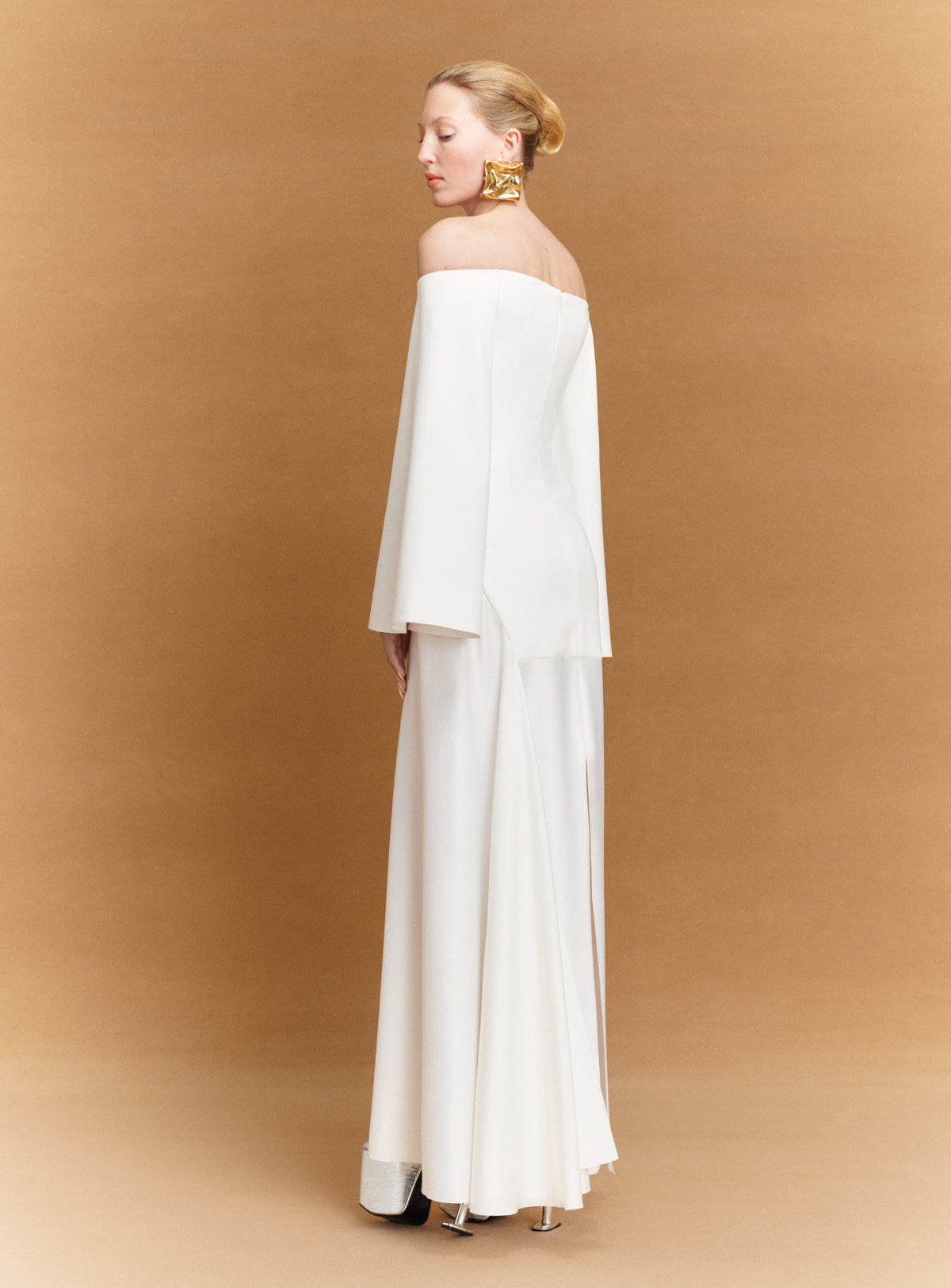 The Rina Maxi Dress in Cream