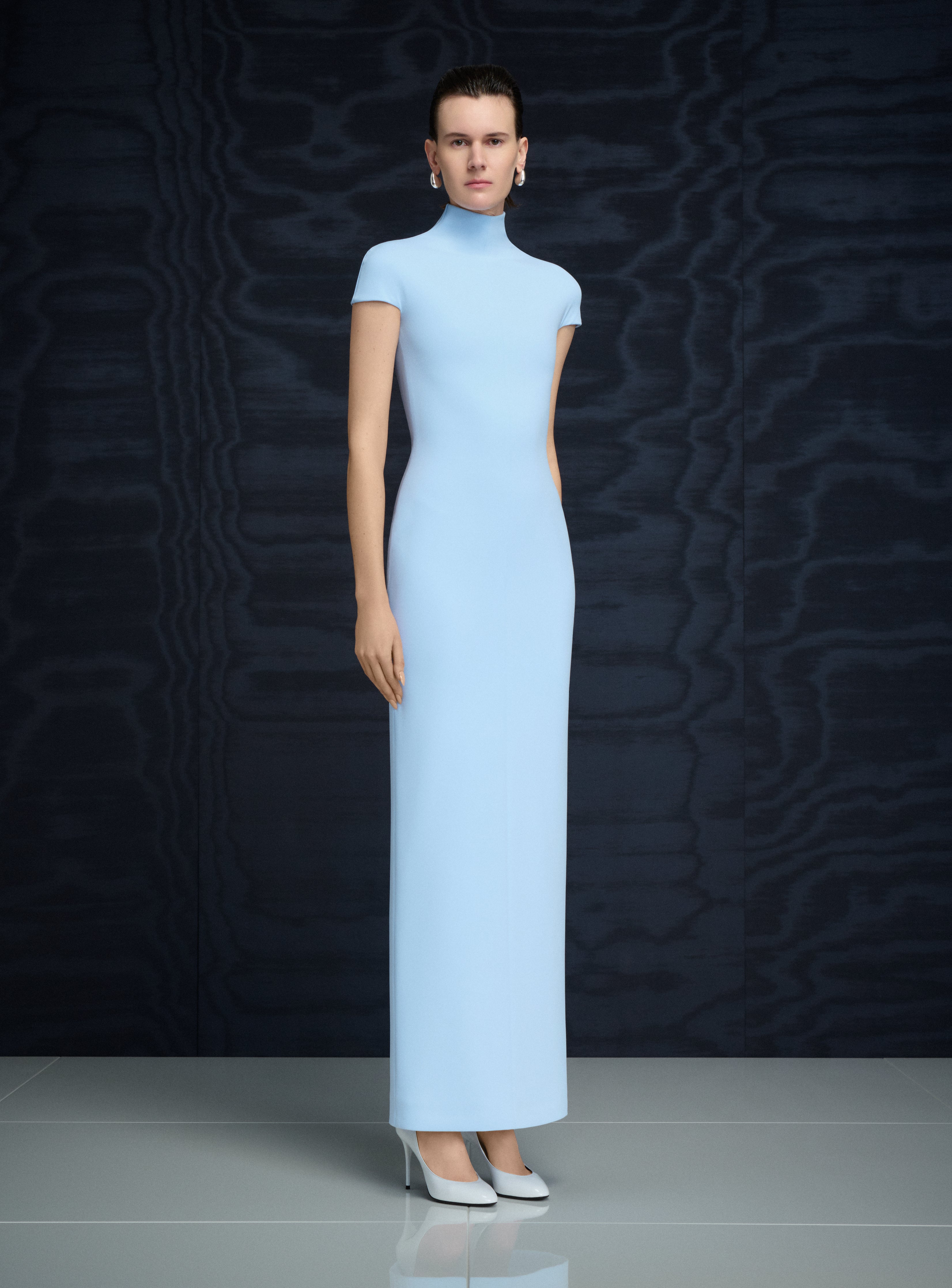 The Lang Maxi Dress in Ice Blue
