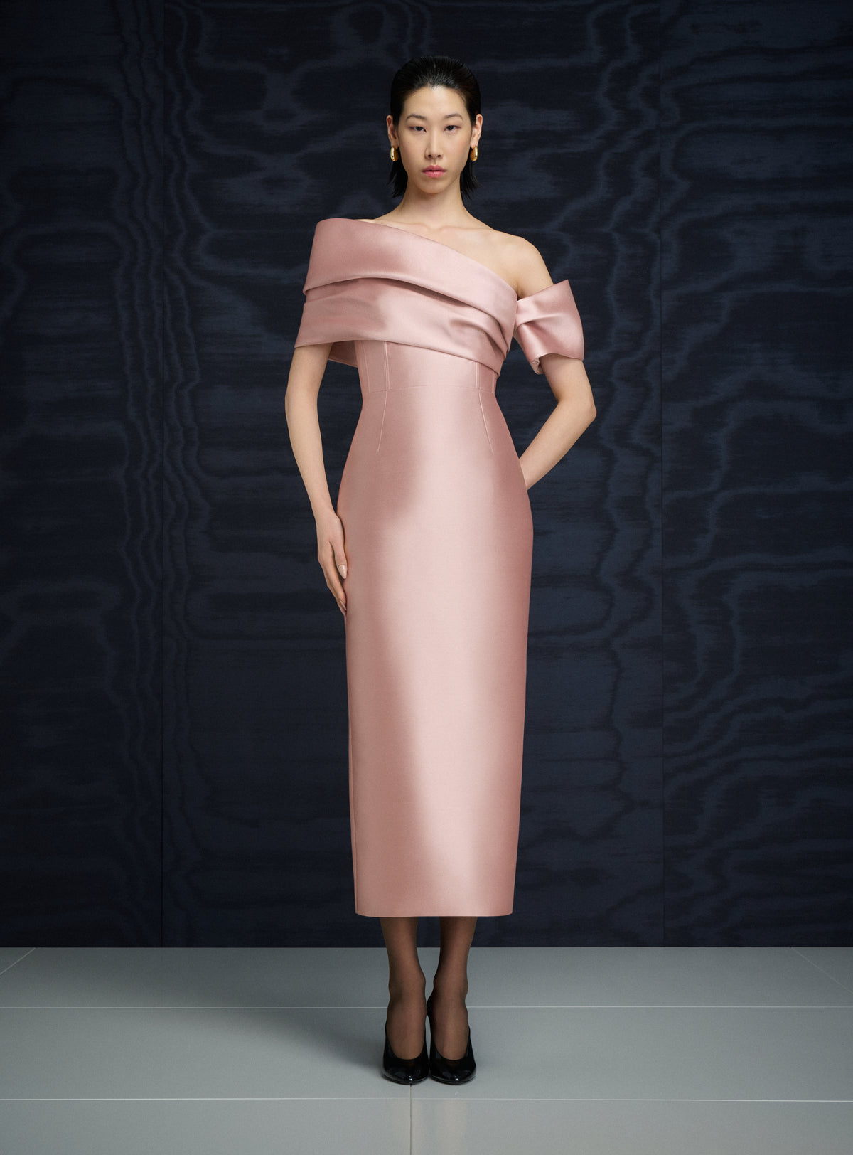 The Mirla Midaxi Dress in Oyster
