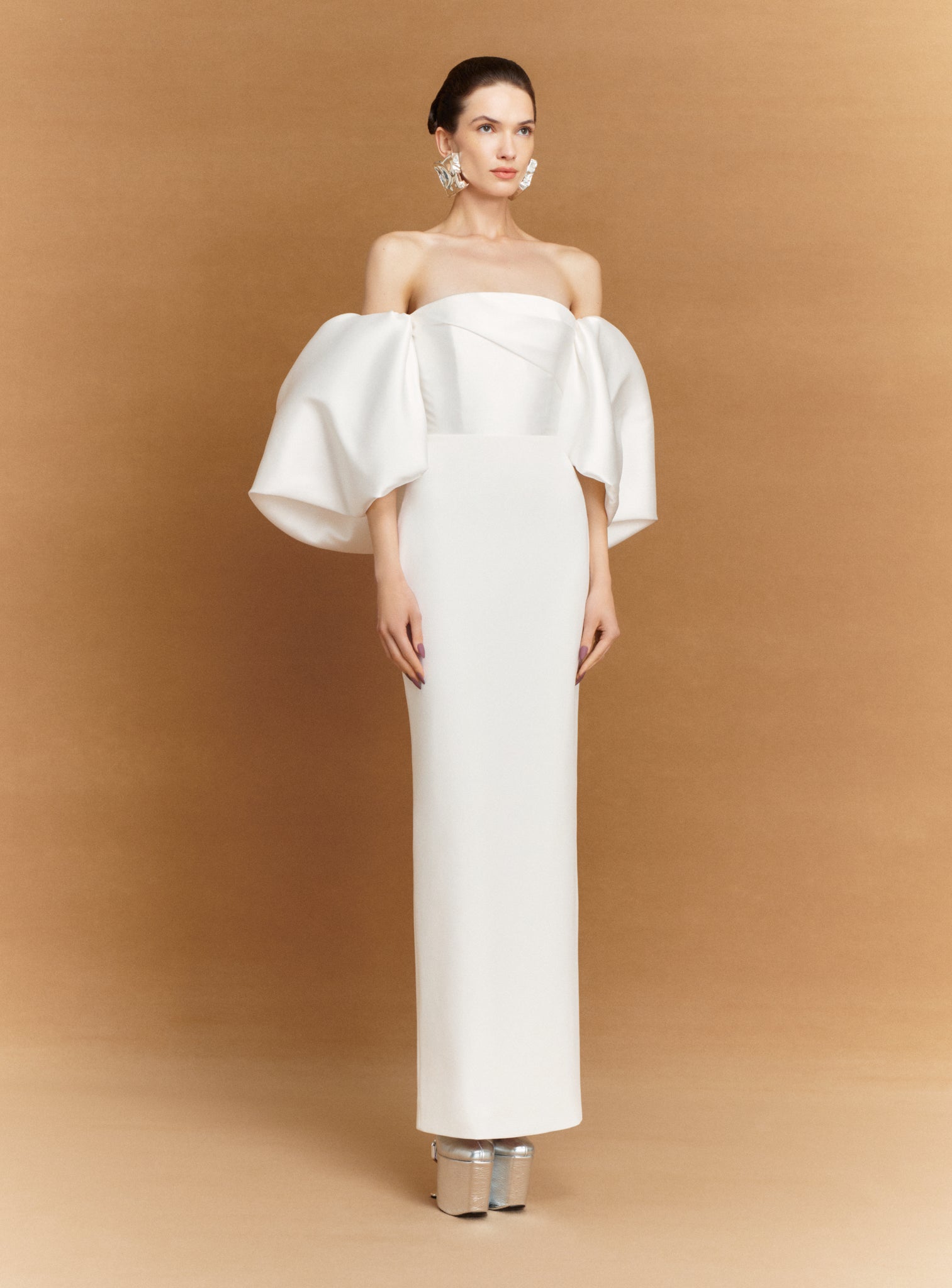 The Floris Maxi Dress in Cream – Solace London