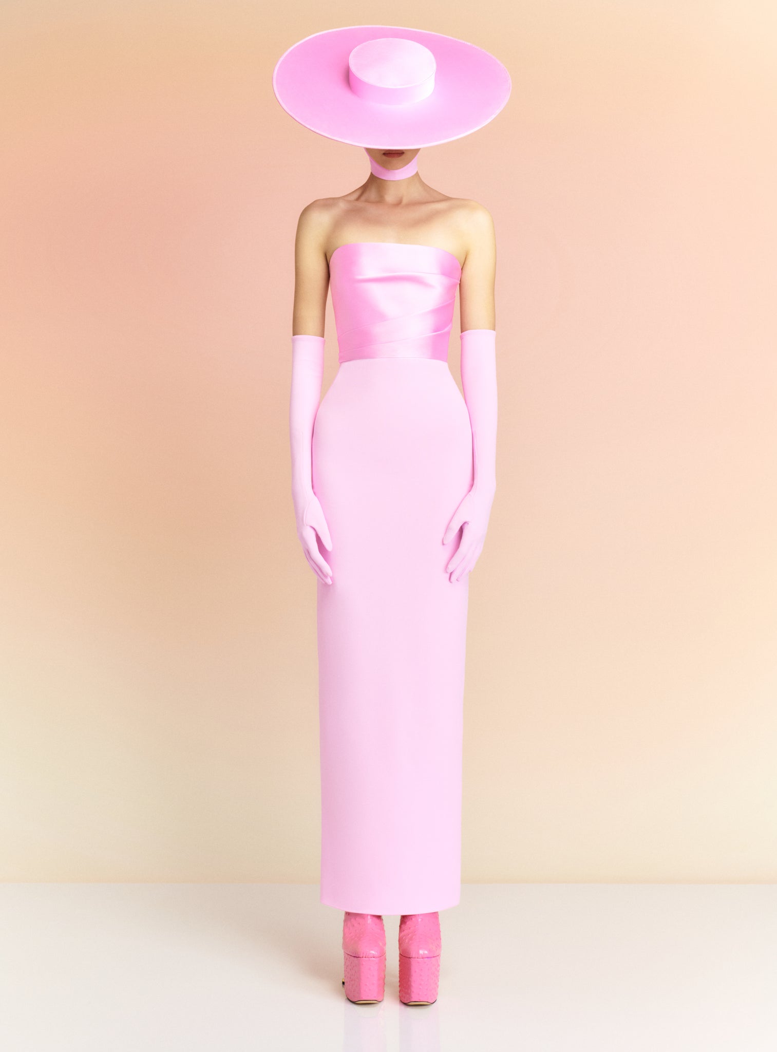 The Afra Maxi Dress in Blush