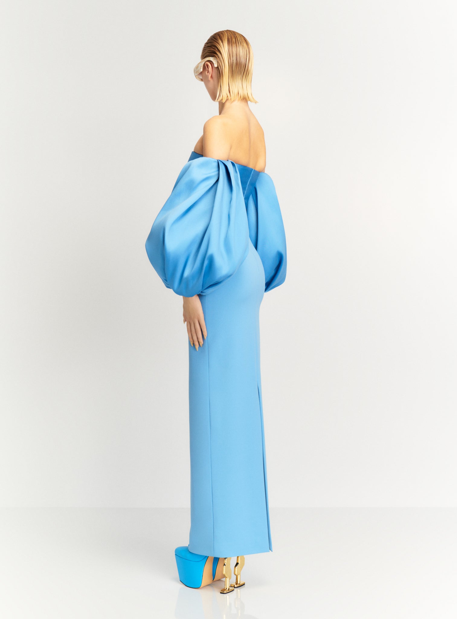 The Carmen Maxi Dress in Bluebell