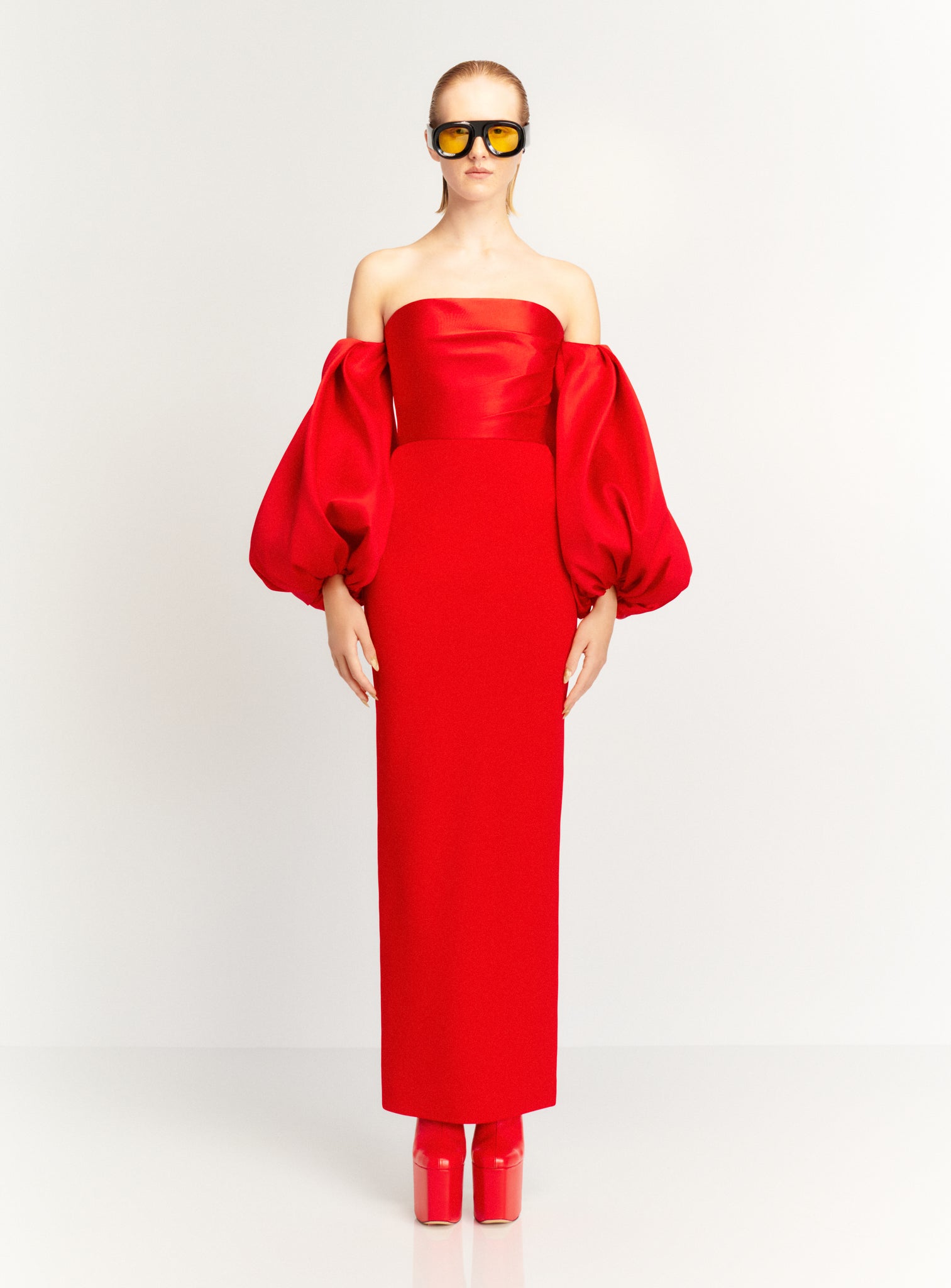 The Carmen Maxi Dress in Red