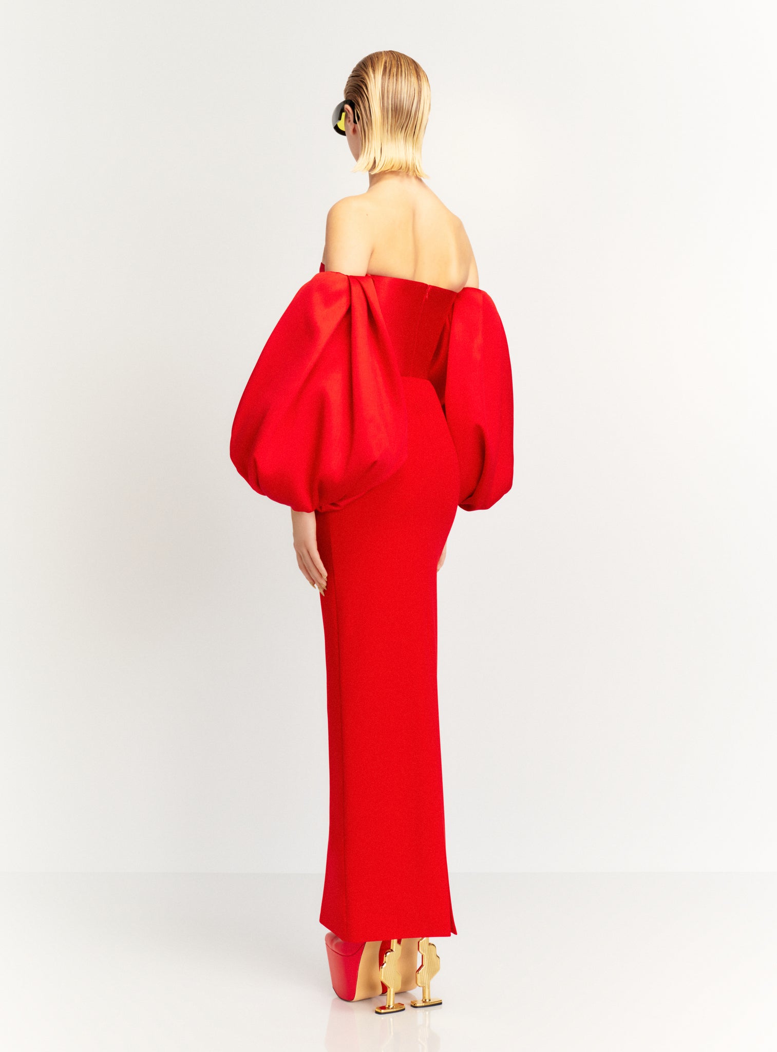 The Carmen Maxi Dress in Red