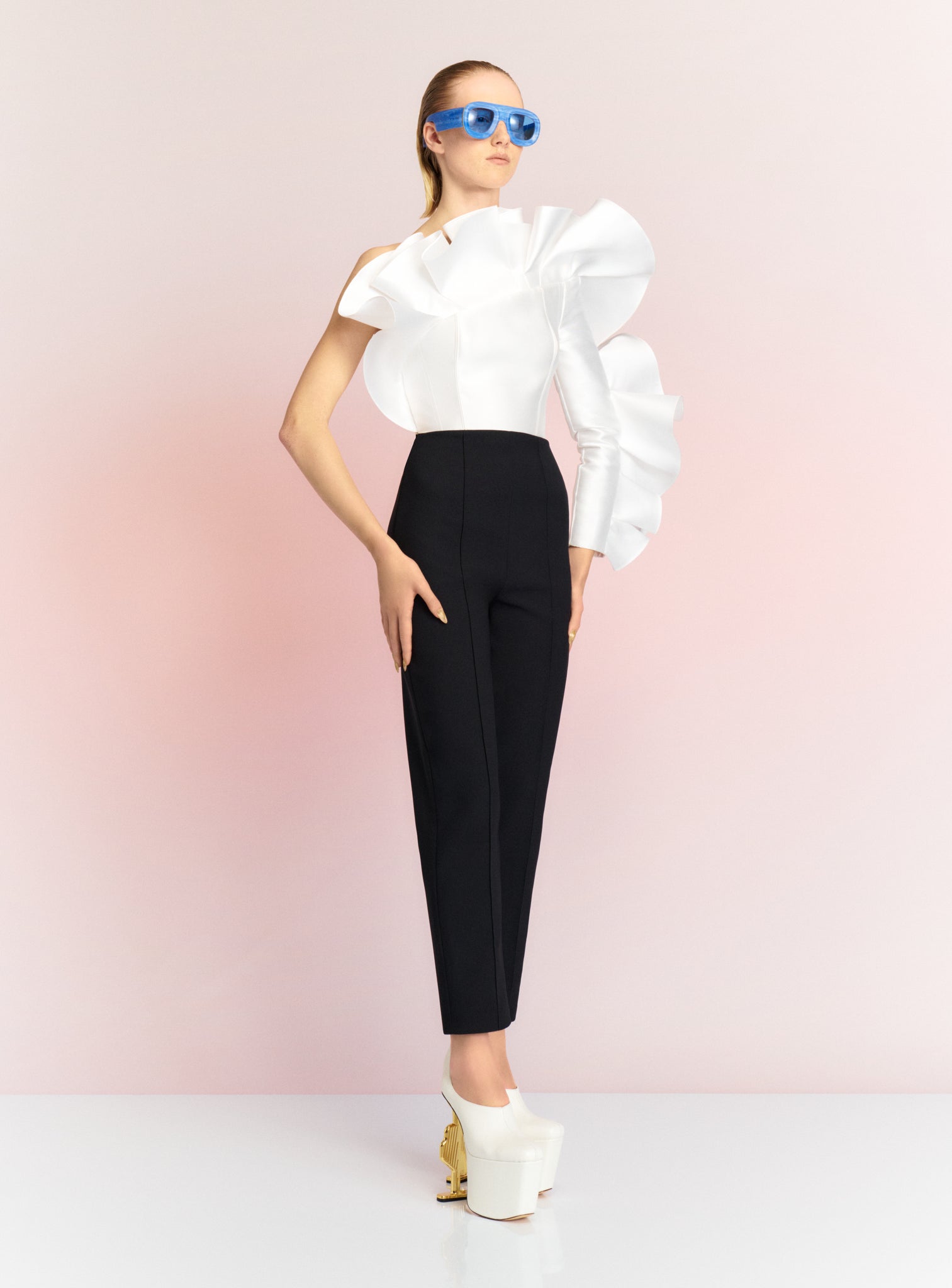 The Hana Jumpsuit in Cream and Black