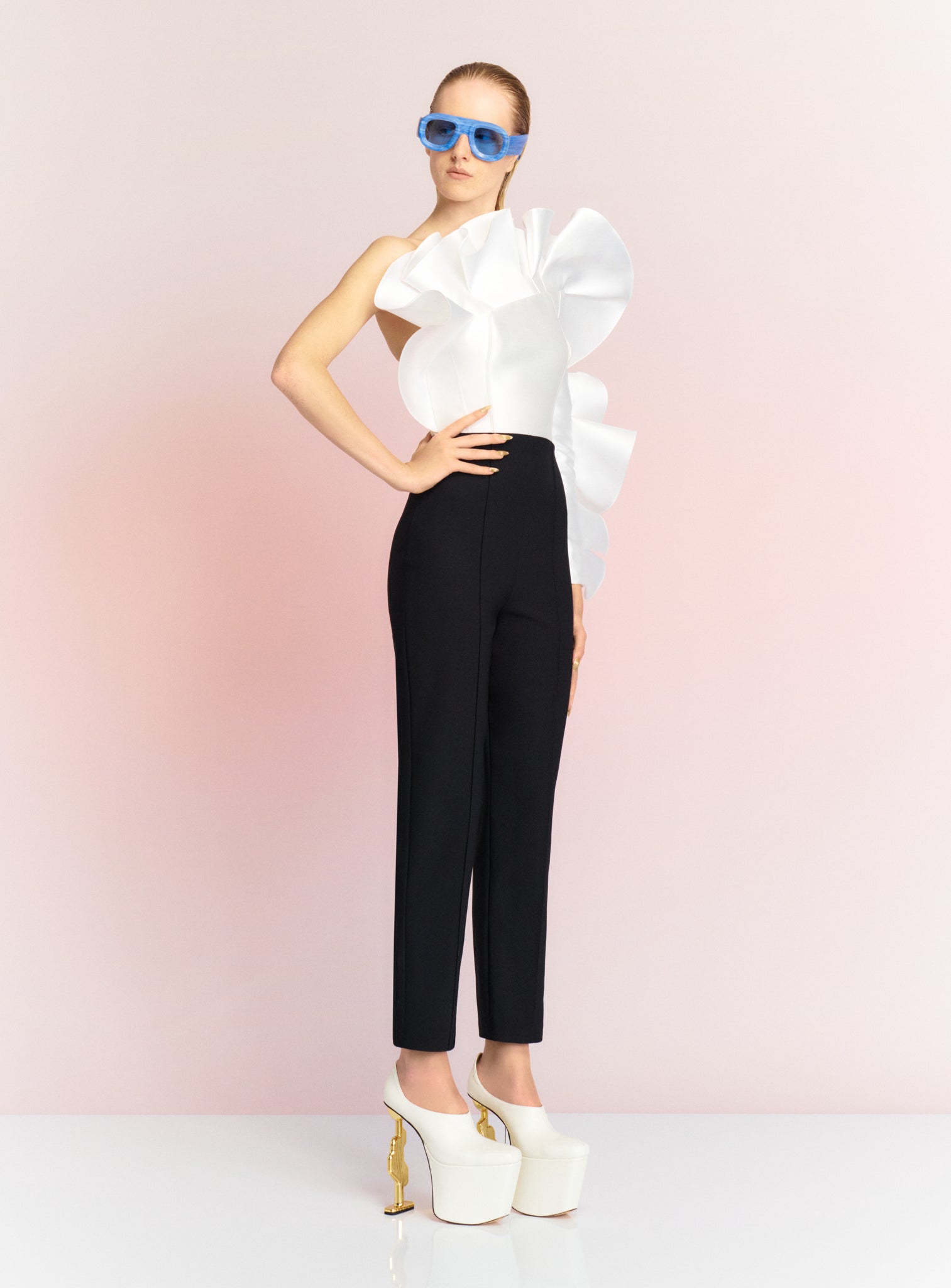 The Hana Jumpsuit in Cream and Black