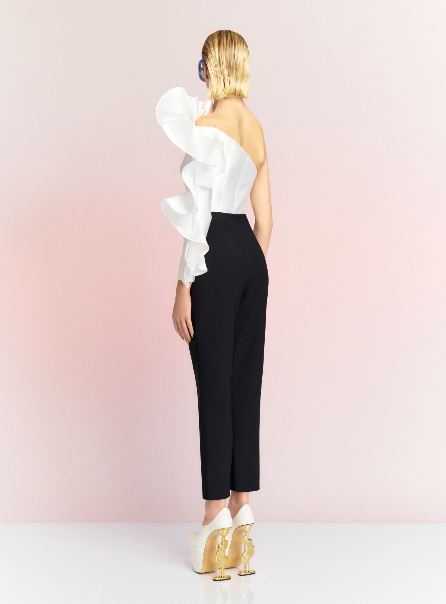 The Hana Jumpsuit in Cream and Black