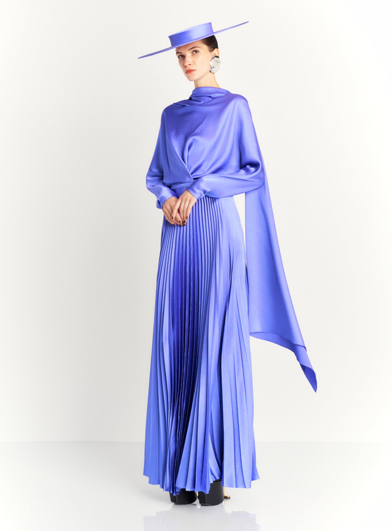 The Henley Skirt in Periwinkle