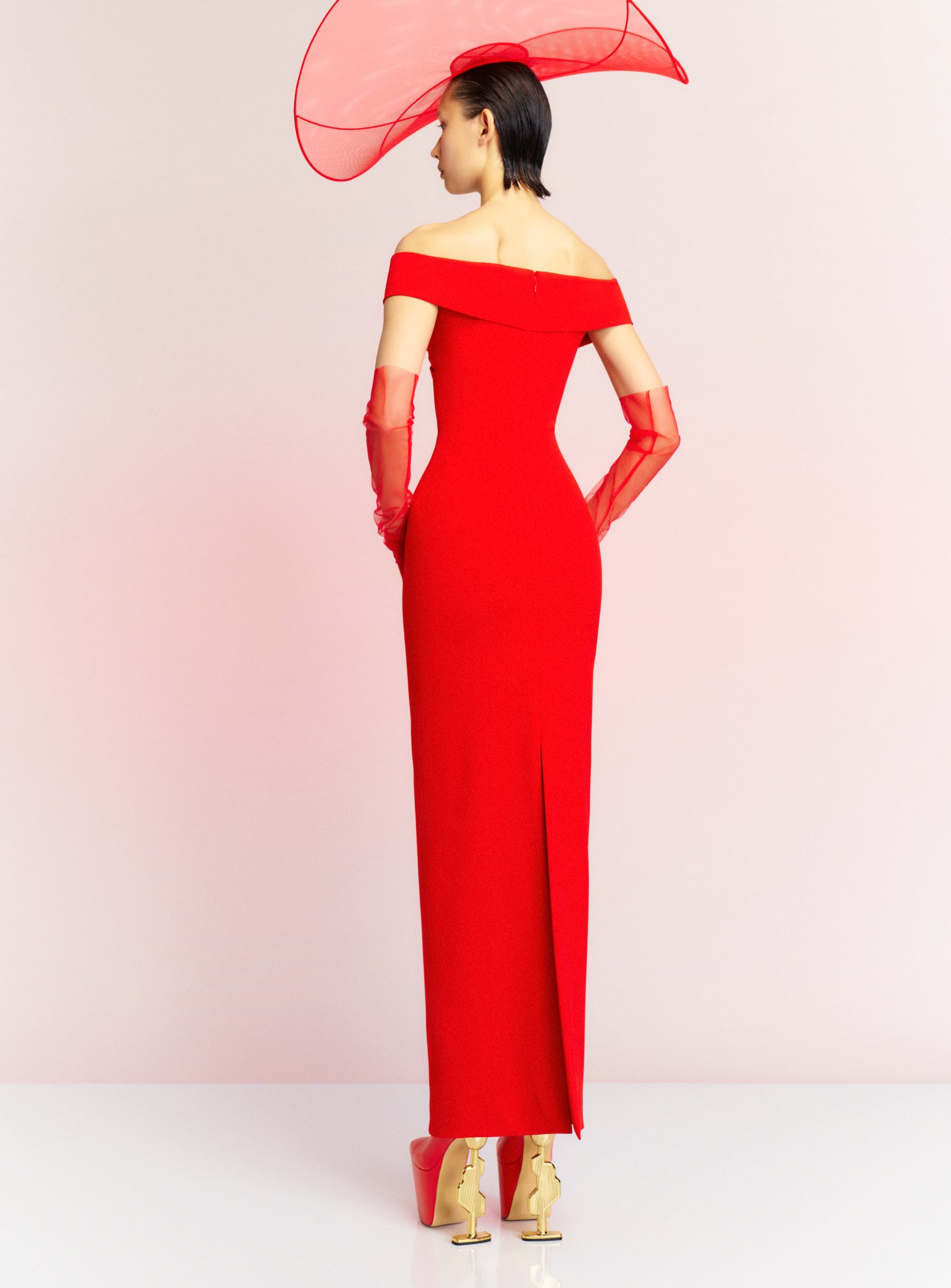 The Ines Maxi Dress in Red