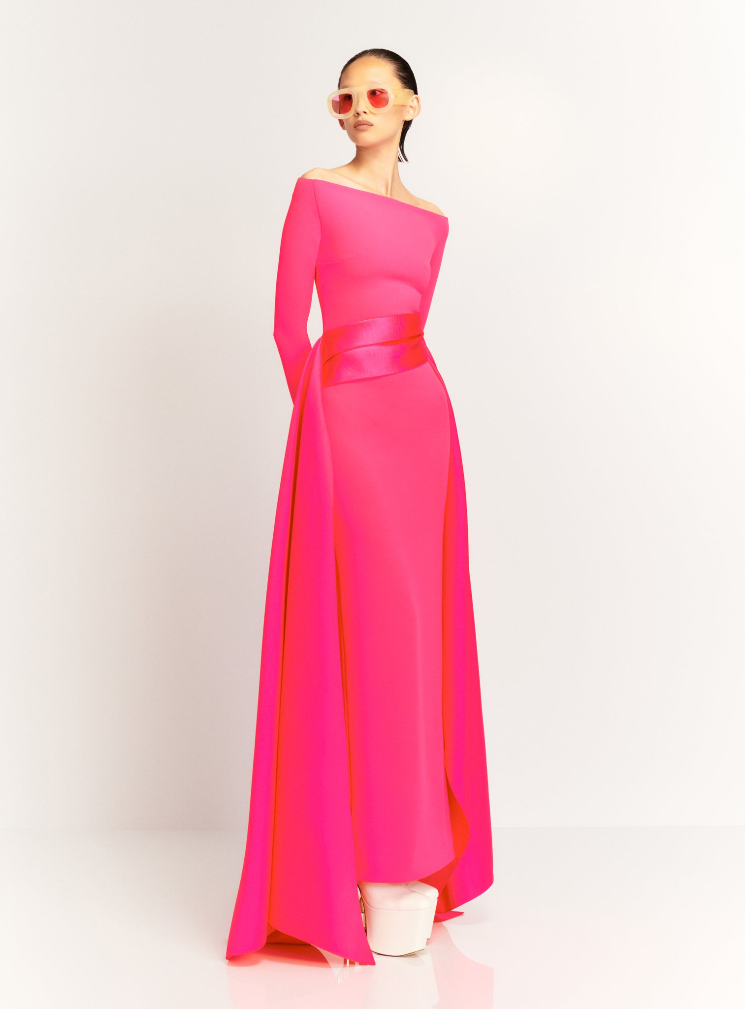The Irma Maxi Dress in Ultra Pink
