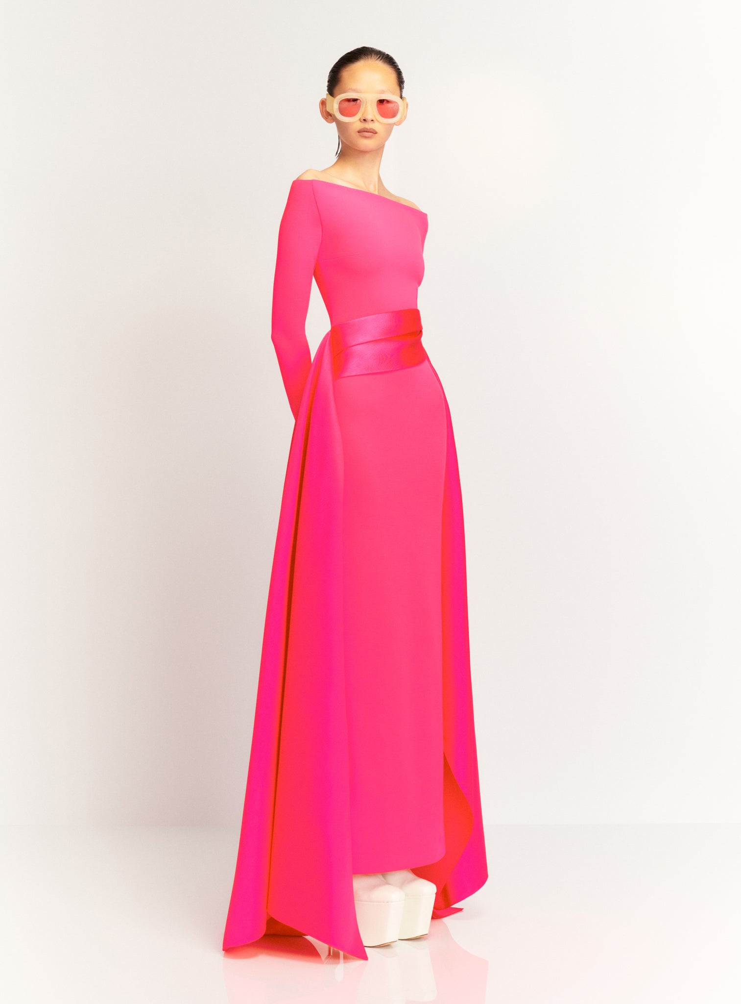 The Irma Maxi Dress in Ultra Pink