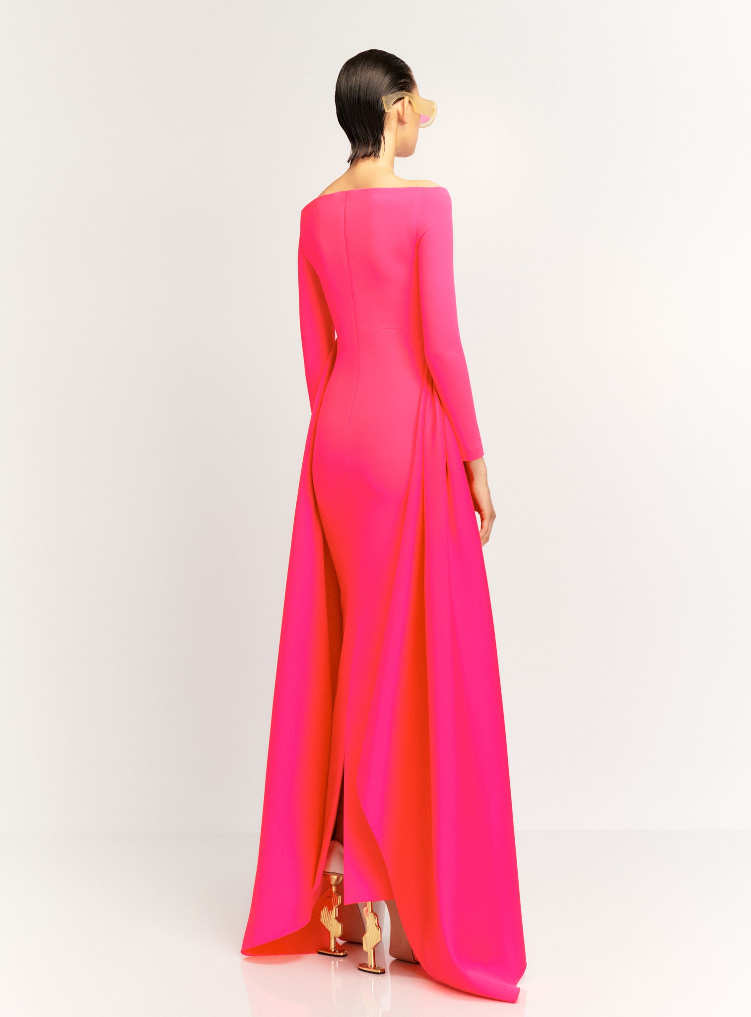 The Irma Maxi Dress in Ultra Pink Solace London The Irma Maxi Dress in Ultra Pink Solace London