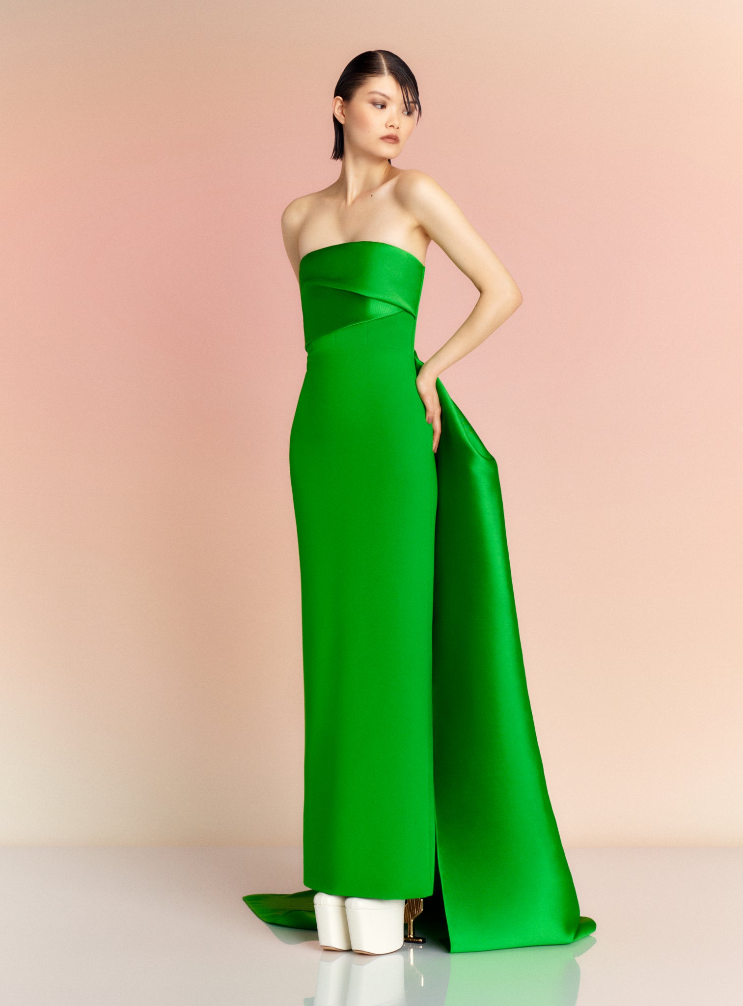 The Kinsley Maxi Dress in Bright Green