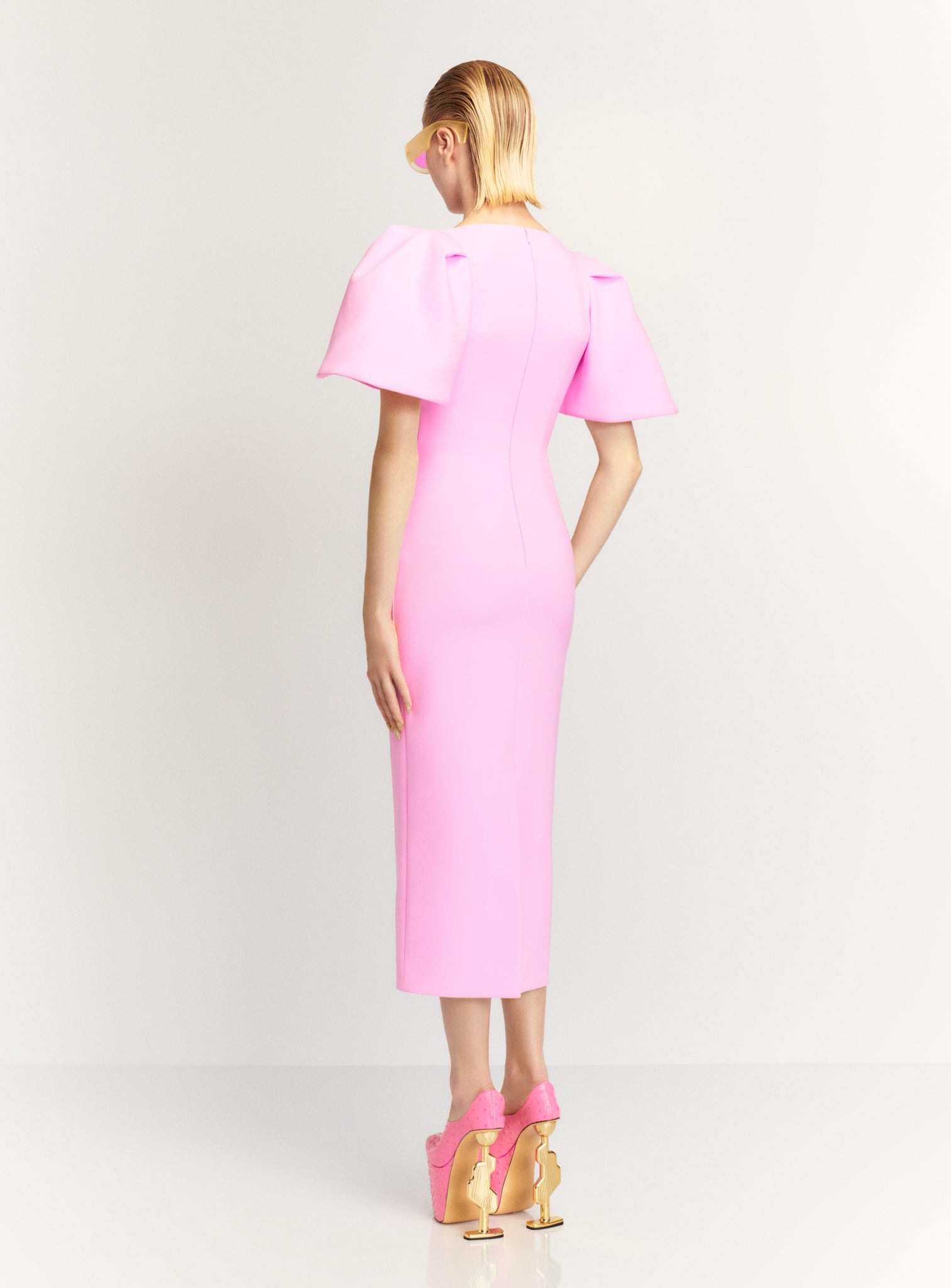 The Lora Midi Dress in Blush The Lora Midi Dress in Blush