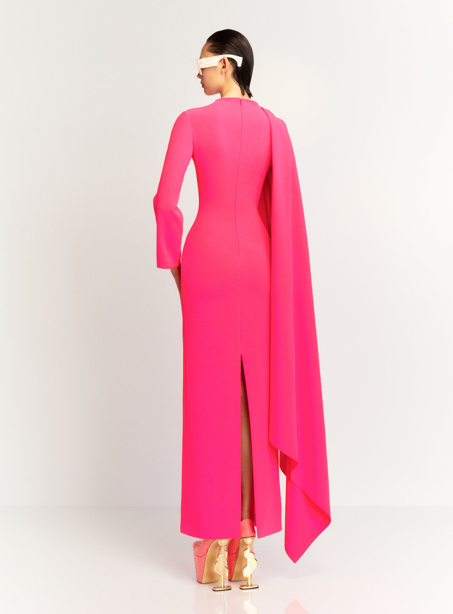The Lydia Maxi Dress in Ultra Pink