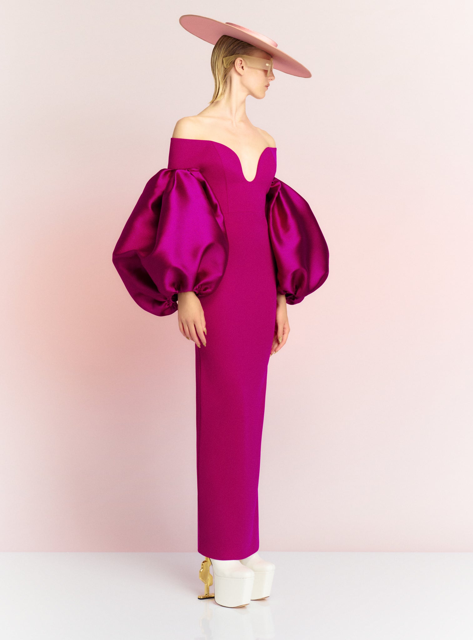 The Mora Maxi Dress in Fuchsia