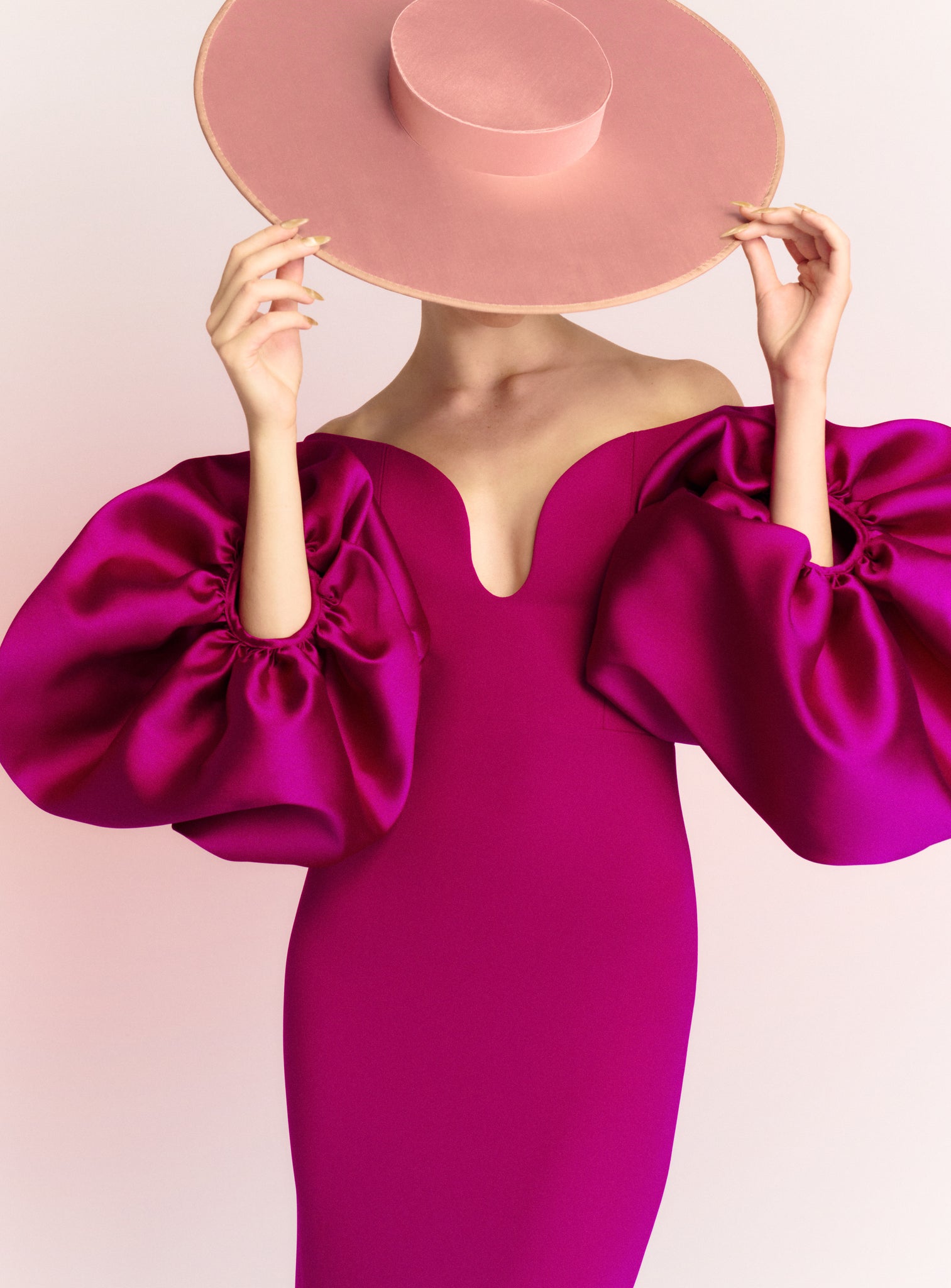 The Mora Maxi Dress in Fuchsia Solace London The Mora Maxi Dress in Fuchsia Solace London