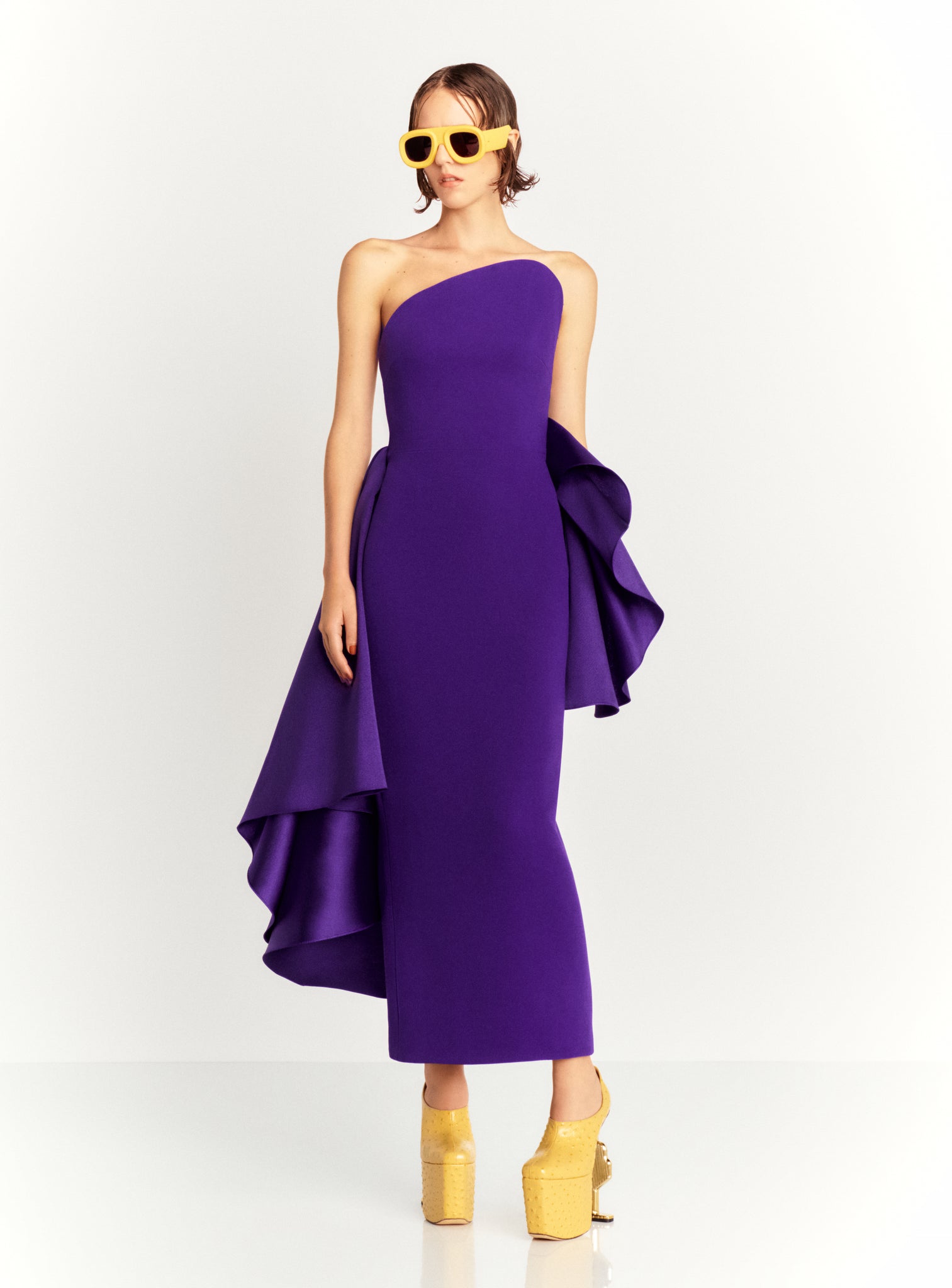 The Nala Midaxi Dress in Amethyst