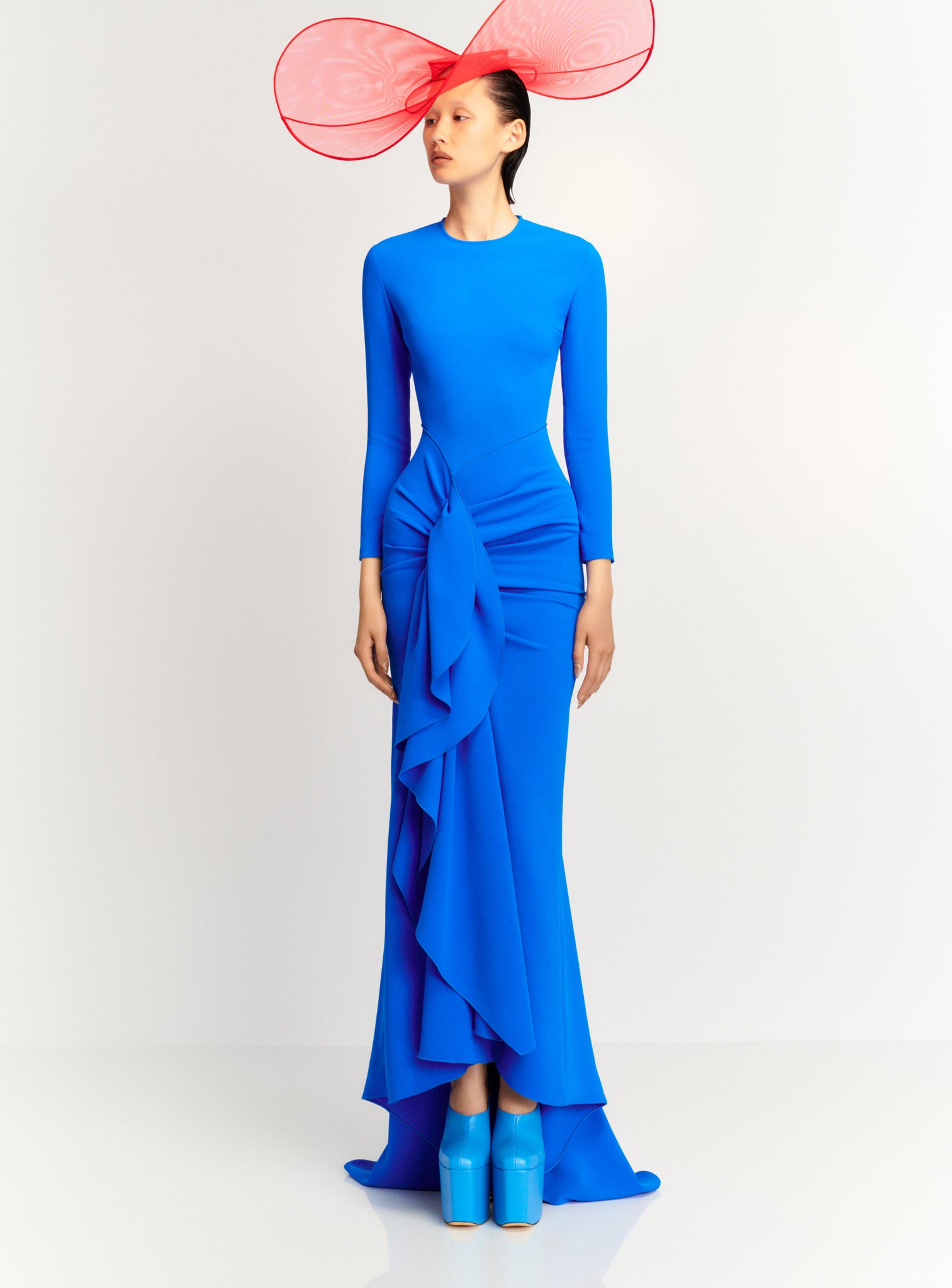 The Nia Maxi Dress in Blue