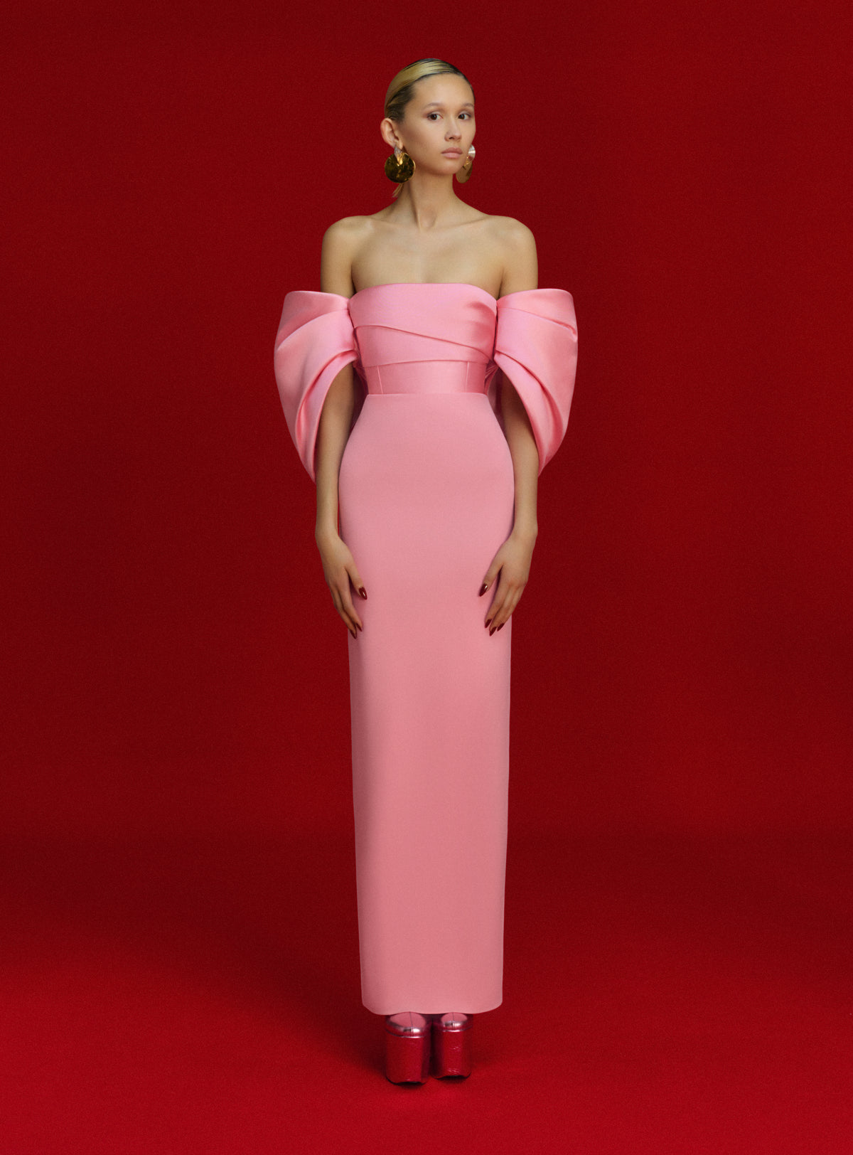 The Arla Maxi Dress in Soft Pink