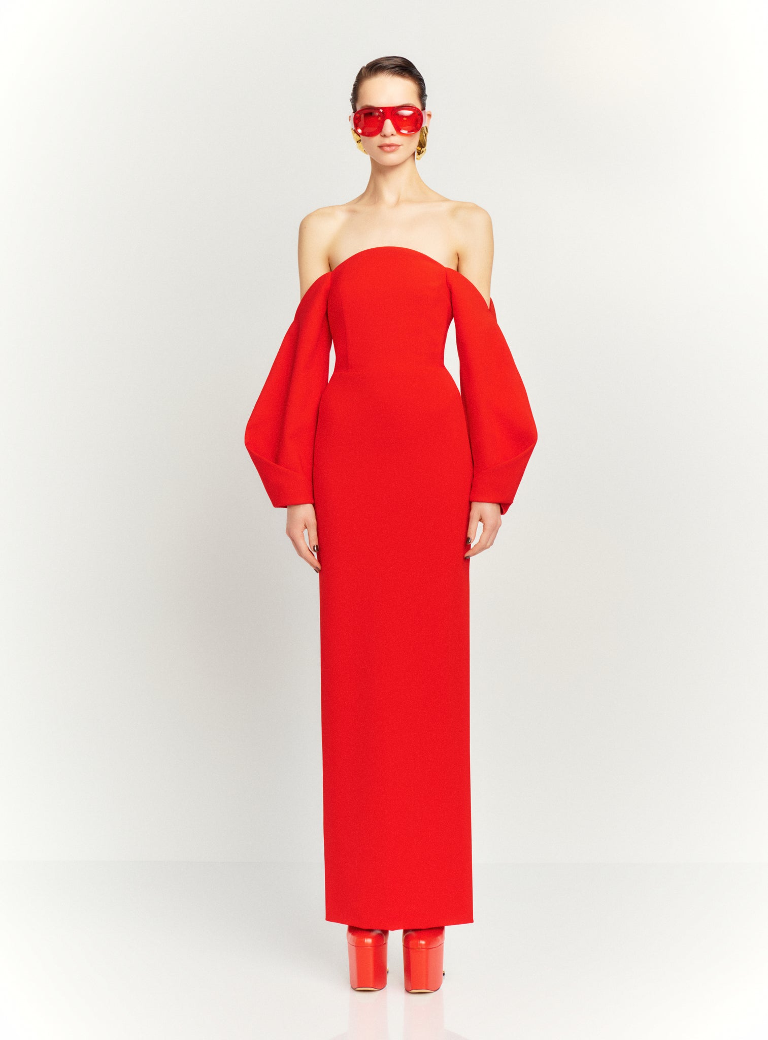 The Lotta Maxi Dress in Red