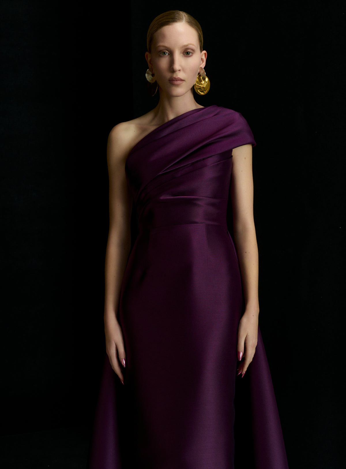 The Alba Maxi Dress in Aubergine