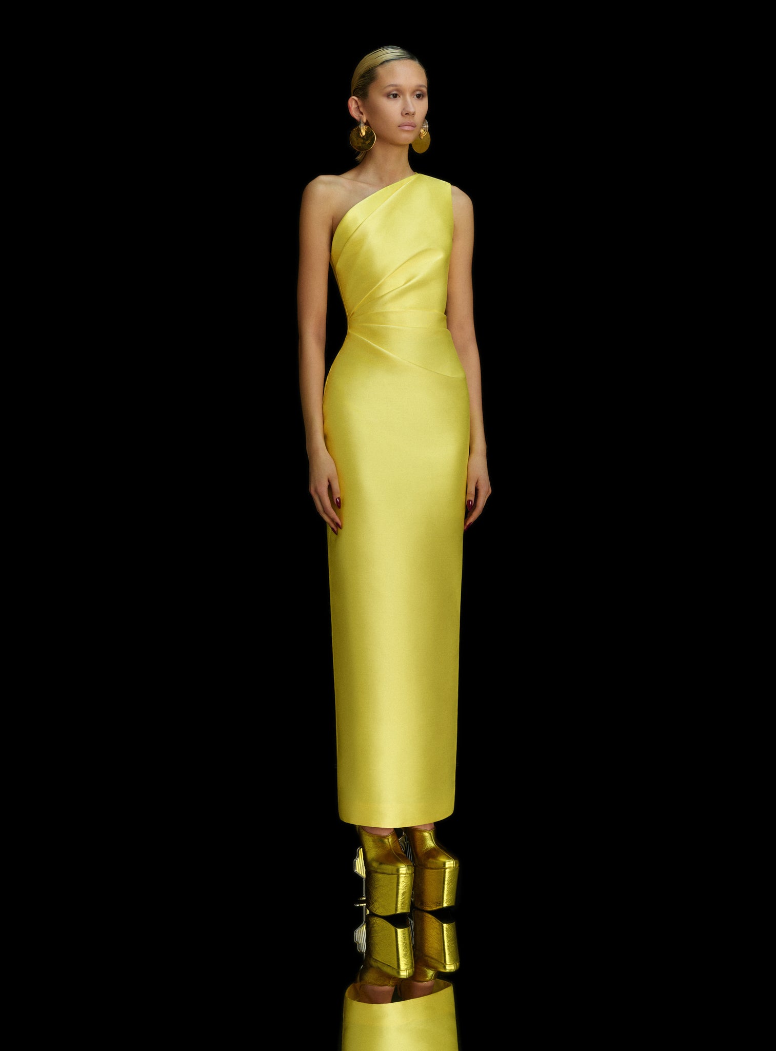 The Kira Maxi Dress in Lemon Solace London The Kira Maxi Dress in Lemon Solace London