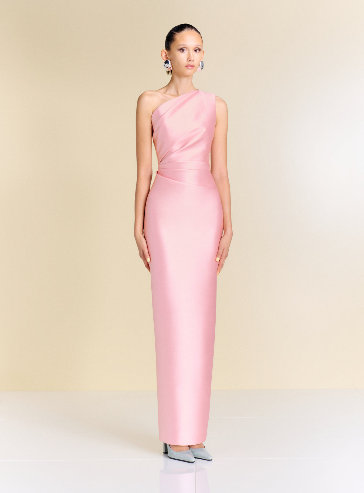 The Kira Maxi Dress in Pale Pink