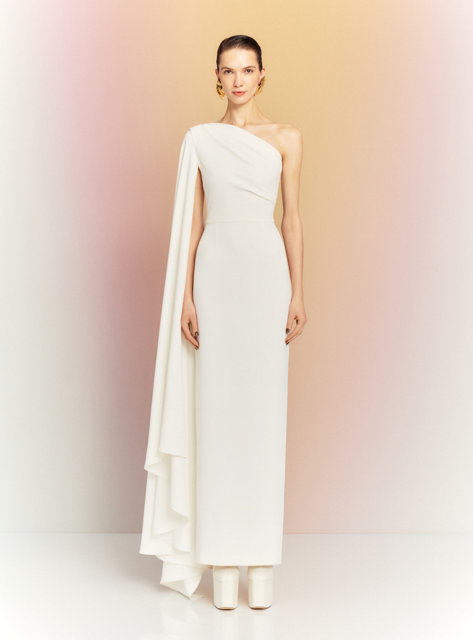daria maxi dress SOLACE London Daria Maxi Dress in Cream
