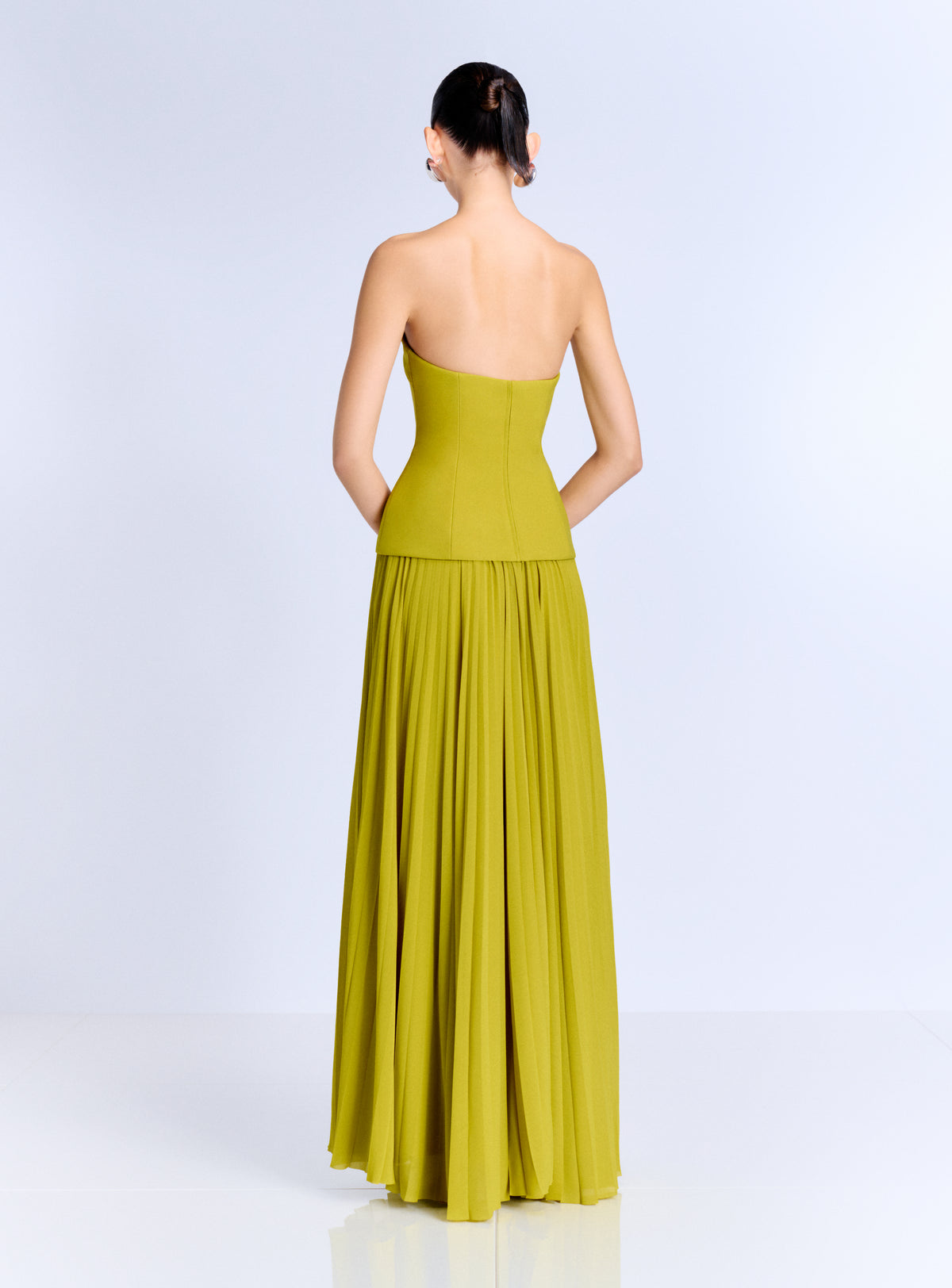 The Britt Maxi Dress in Chartreuse