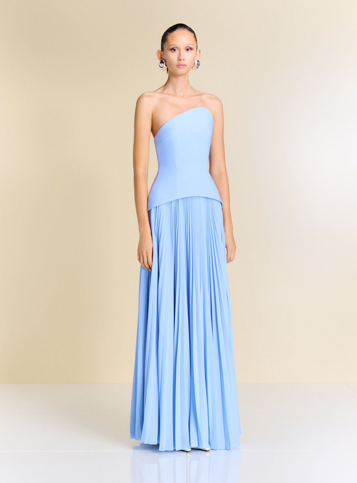 The Britt Maxi Dress in Light Blue
