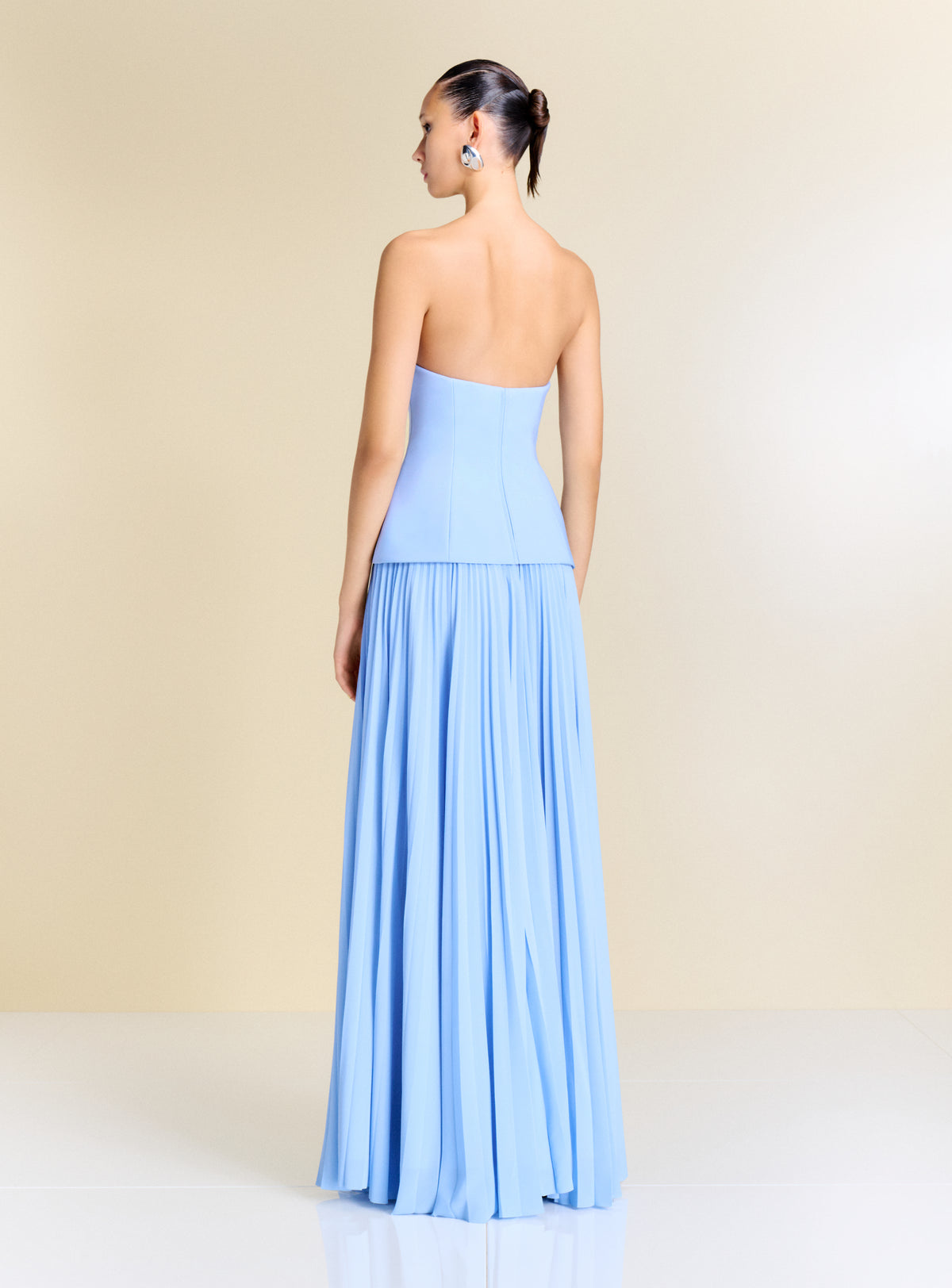 The Britt Maxi Dress in Light Blue
