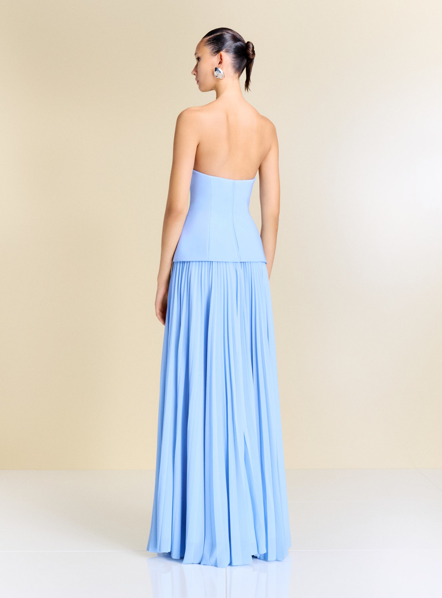 maxi dress light blue The Britt Maxi Dress in Light Blue – Solace London