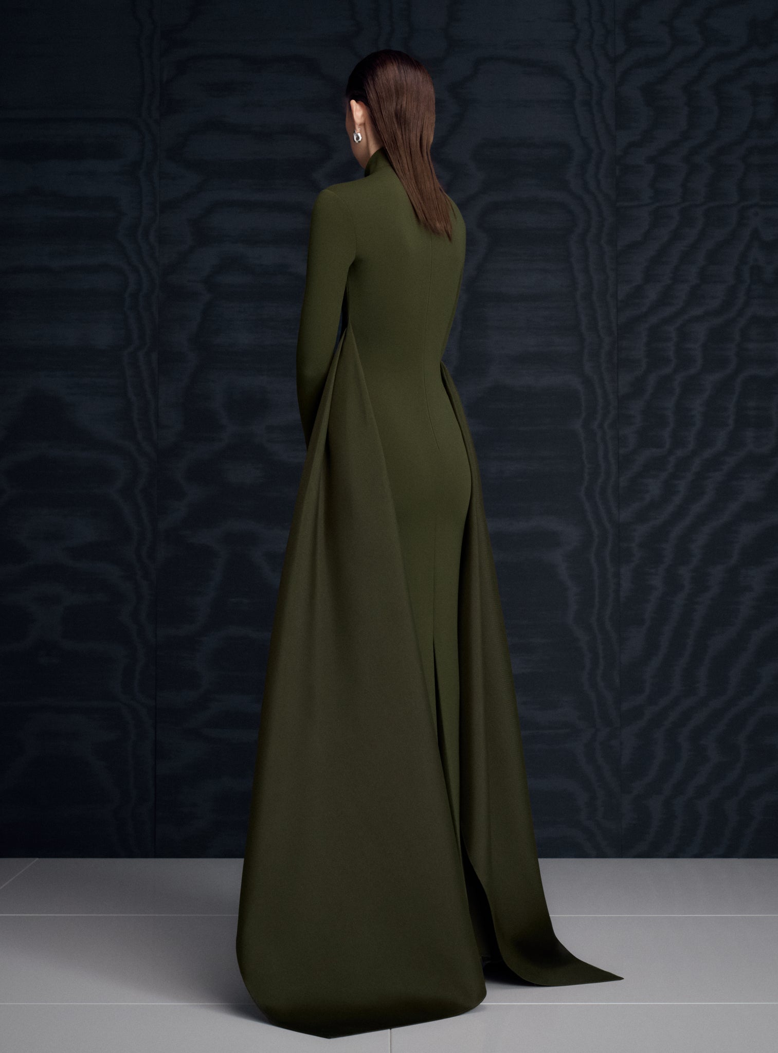 The Olivia Maxi Dress in Dark Olive Solace London The Olivia Maxi Dress in Dark Olive Solace London