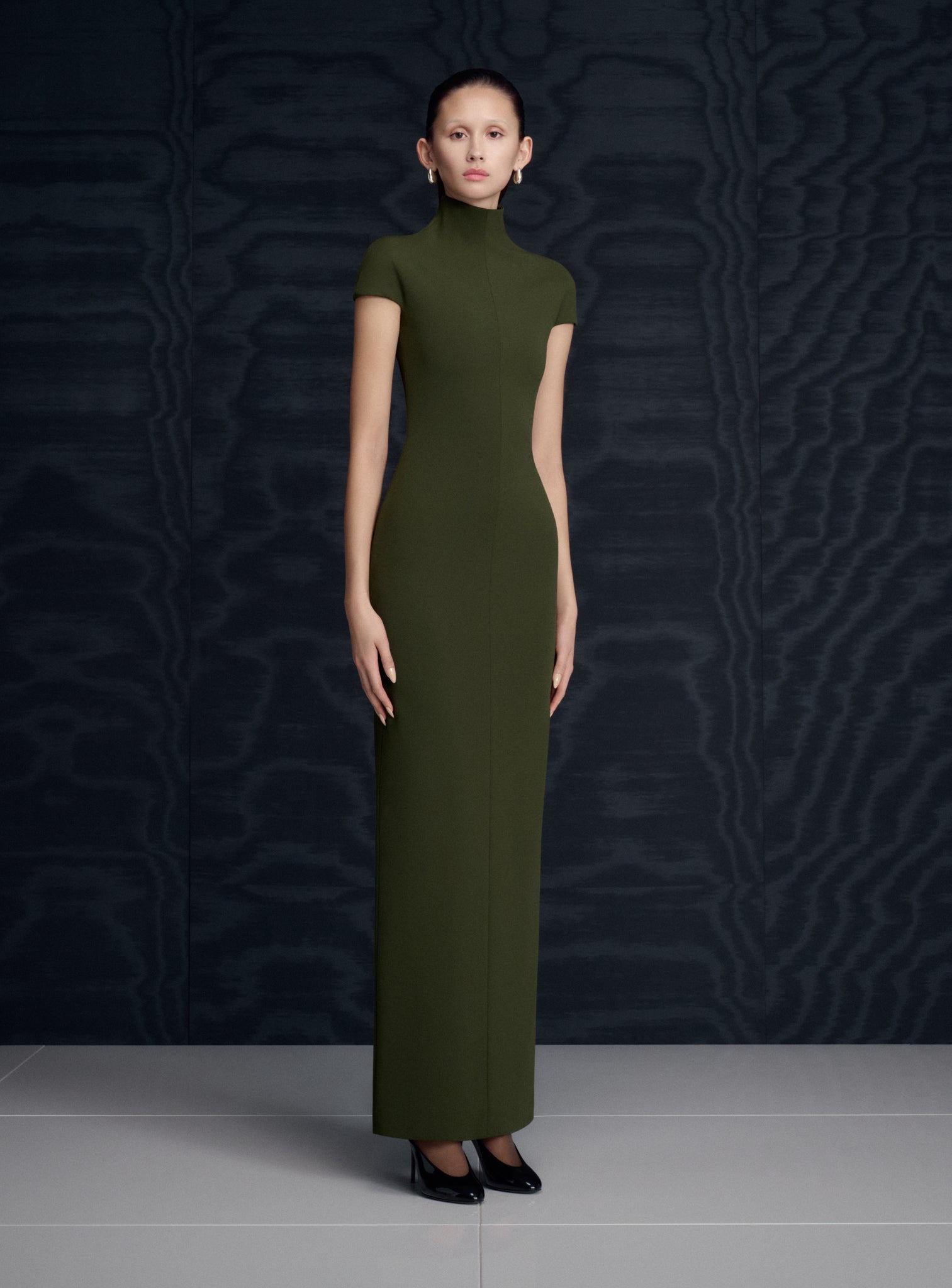 The Lang Maxi Dress in Dark Olive Solace London The Lang Maxi Dress in Dark Olive Solace London