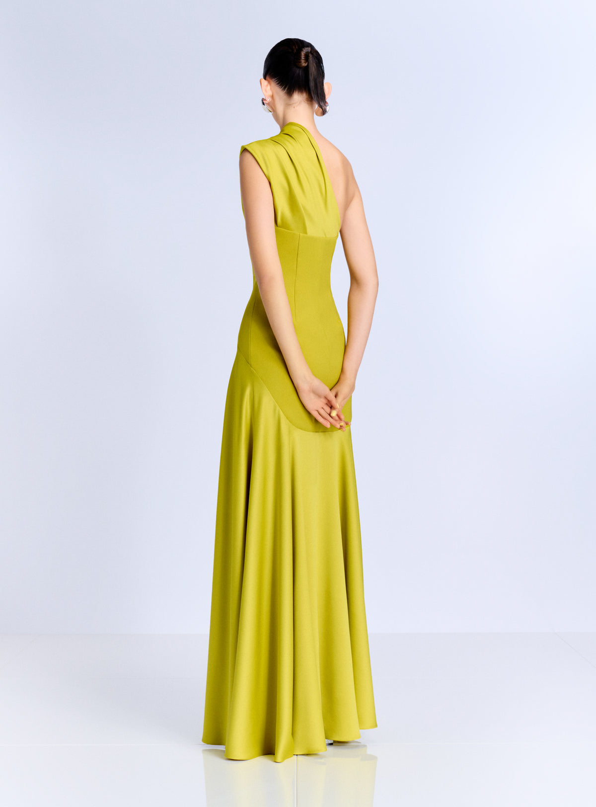 The Gabriela Maxi Dress in Chartreuse