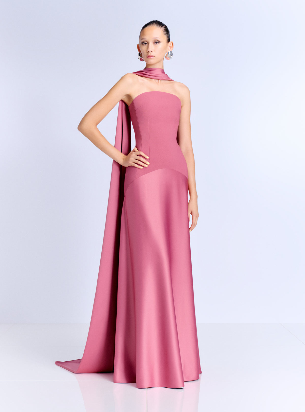 The Mae Maxi Dress in Dark Rose
