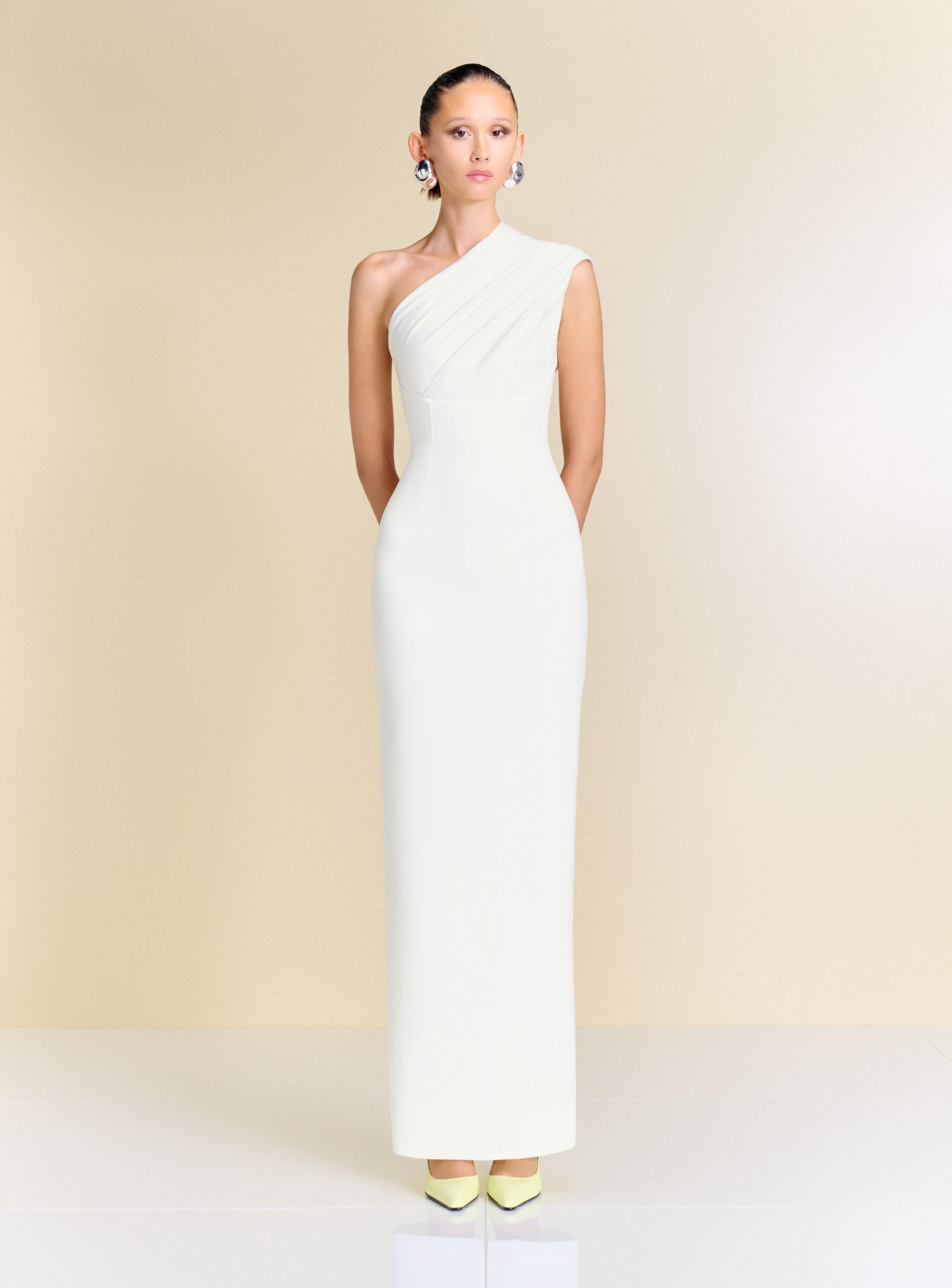 The Gracie Maxi Dress in Cream – Solace London