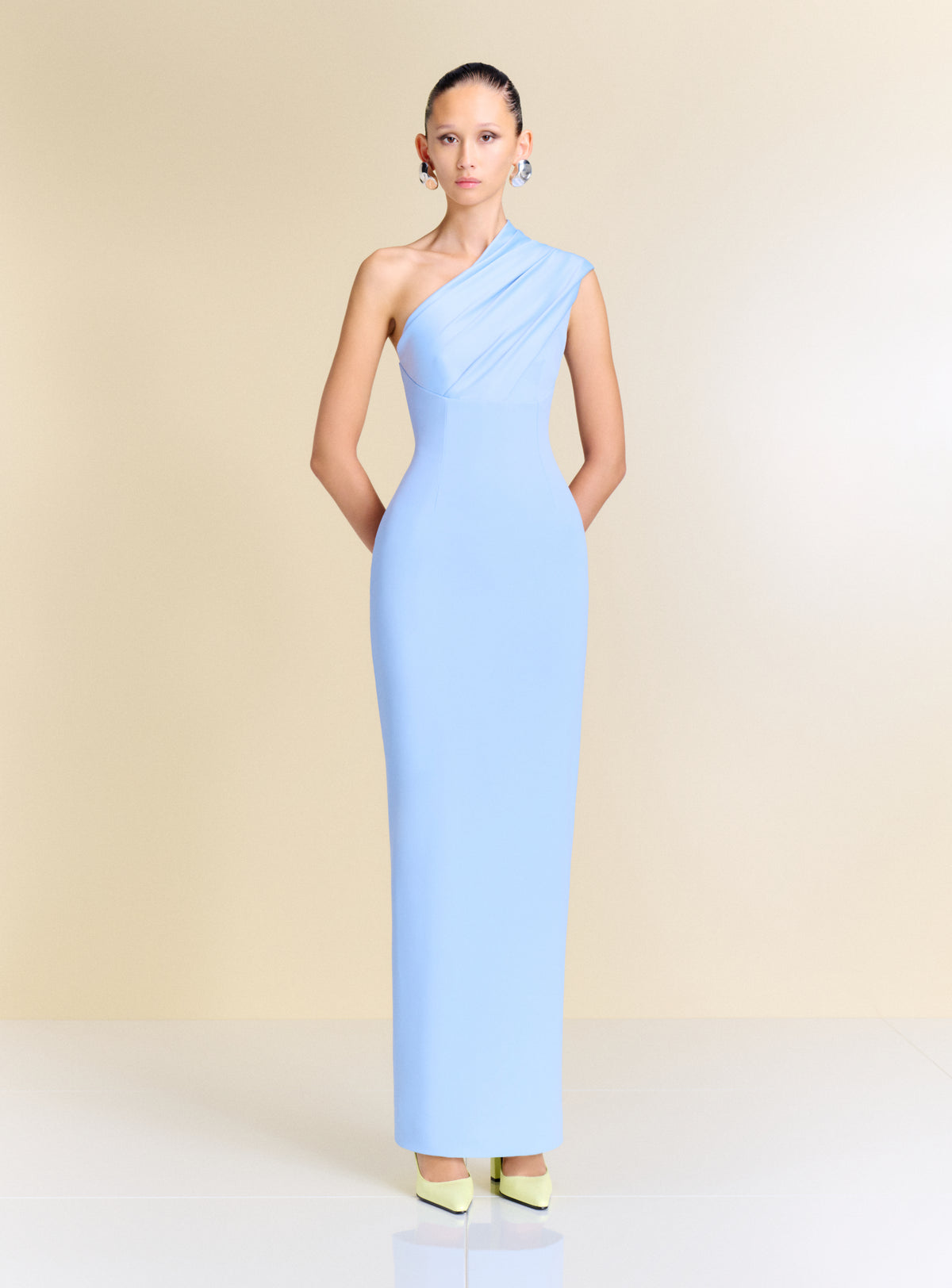 The Gracie Maxi Dress in Light Blue