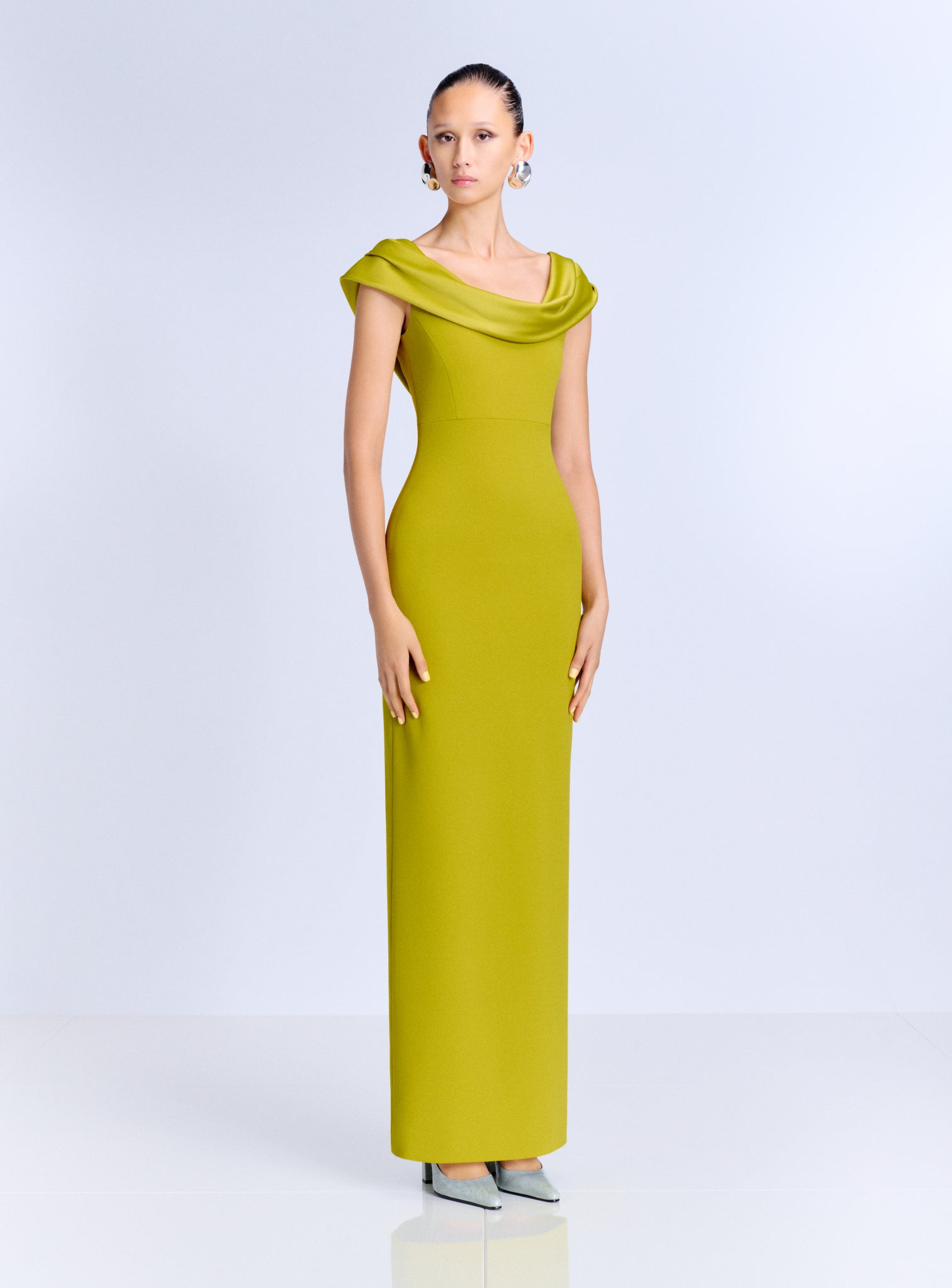 The Adele Maxi Dress in Chartreuse Solace London The Adele Maxi Dress in Chartreuse Solace London