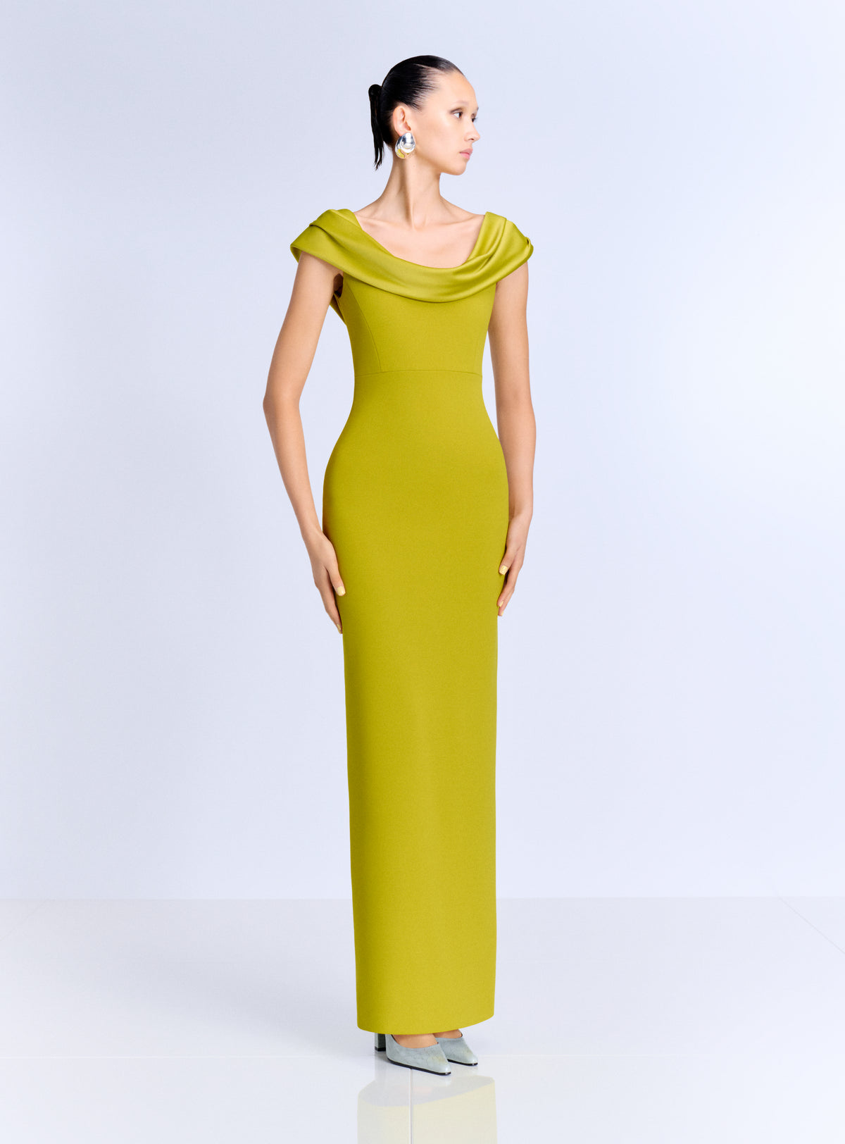 The Adele Maxi Dress in Chartreuse