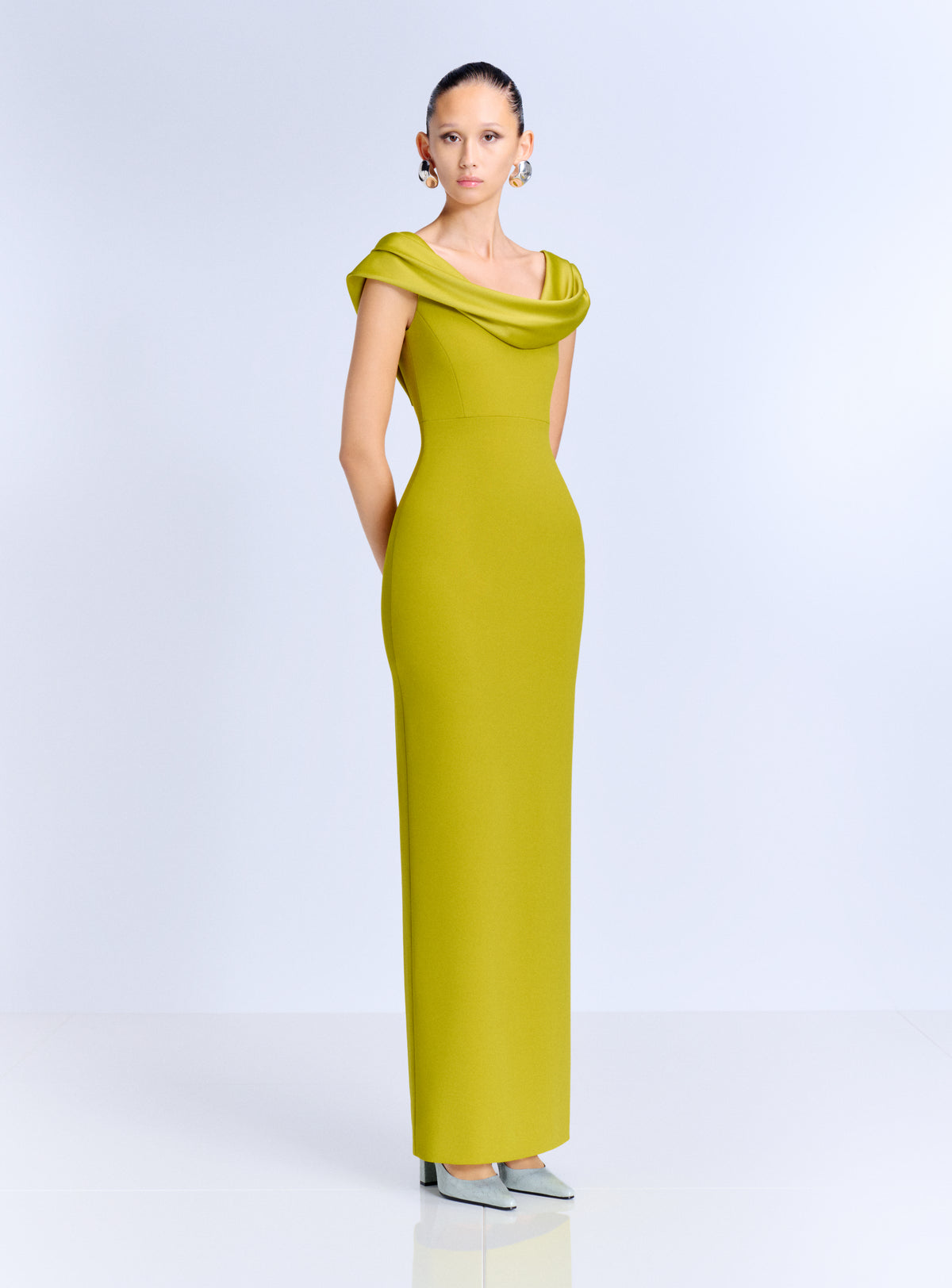 The Adele Maxi Dress in Chartreuse
